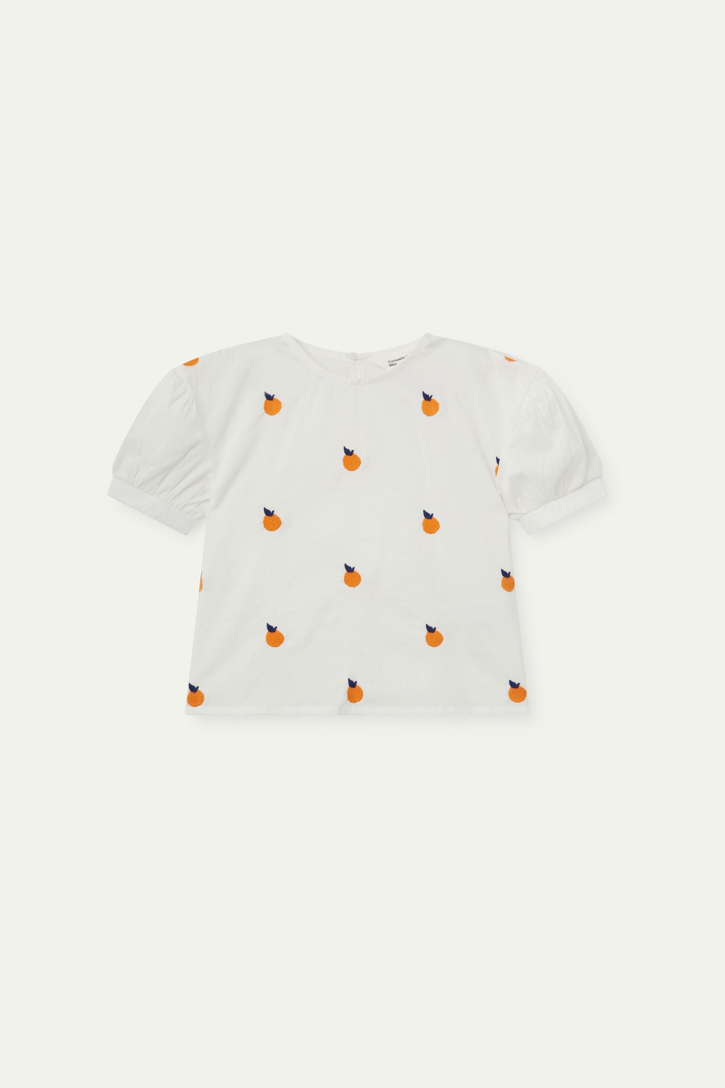 Camisa de niña con pomelos bordados