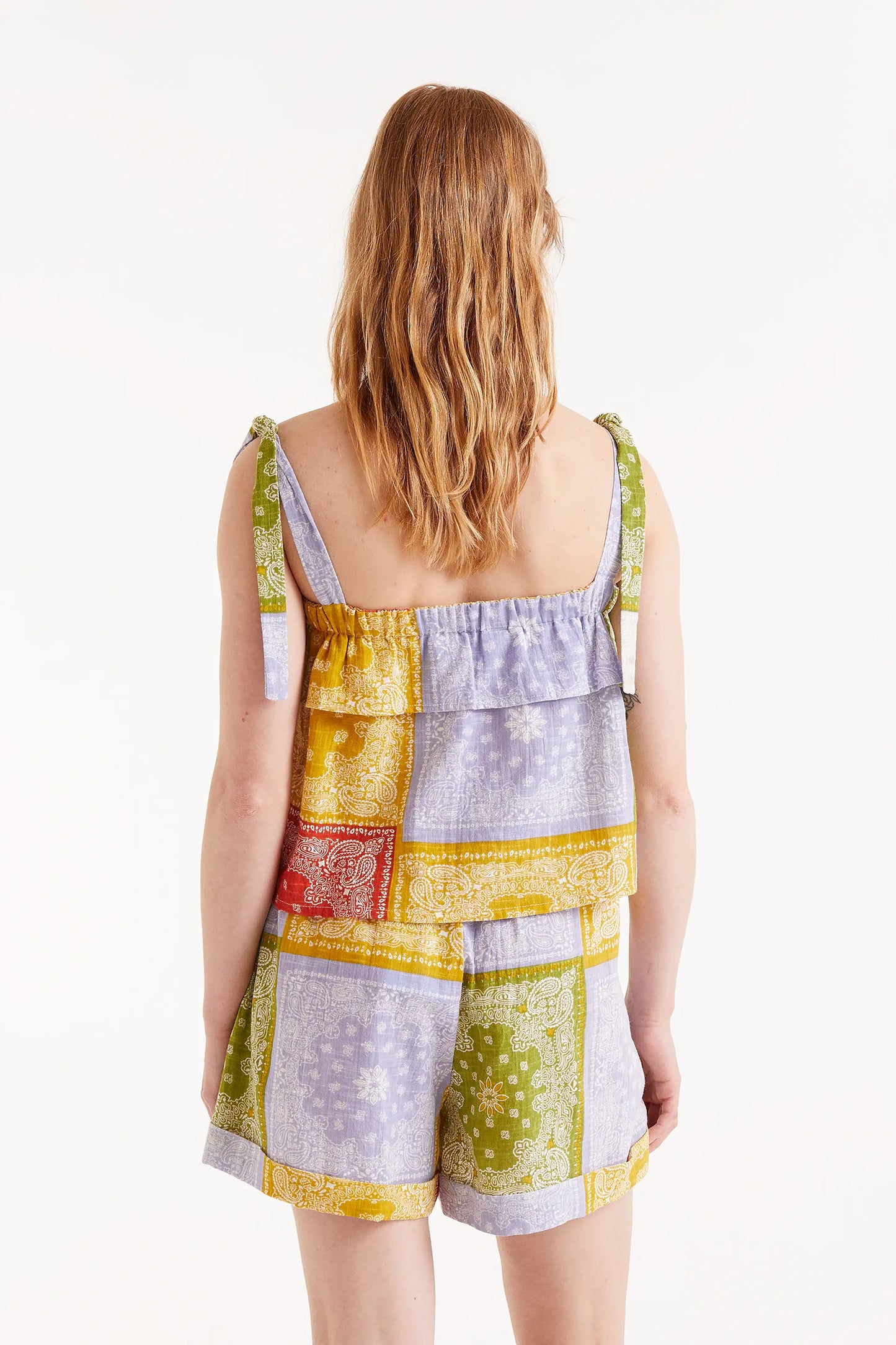 Pastels printed top