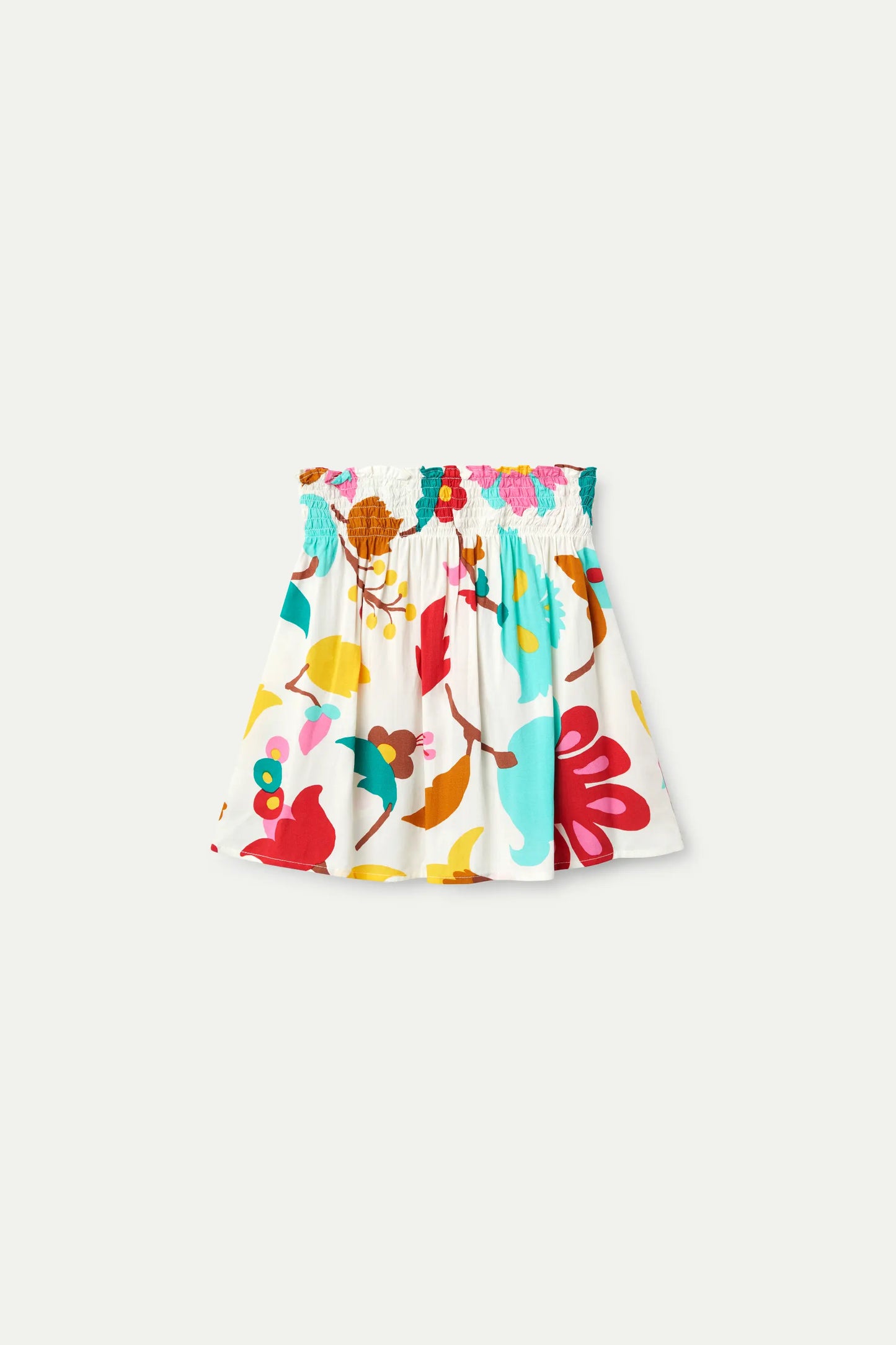 Falda corta de niña estampado Nenufar