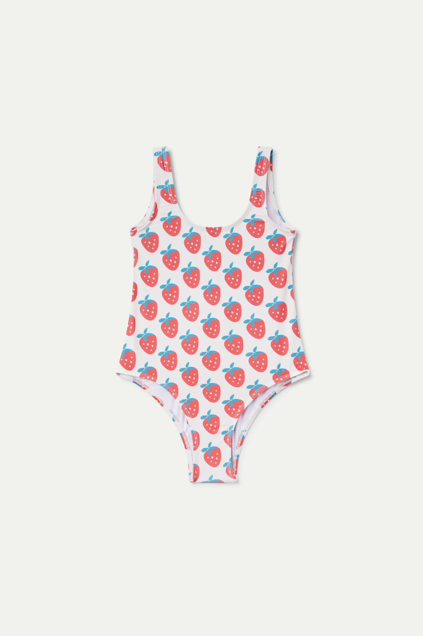 Costume da bagno da bambina con stampa Strawberry Beach