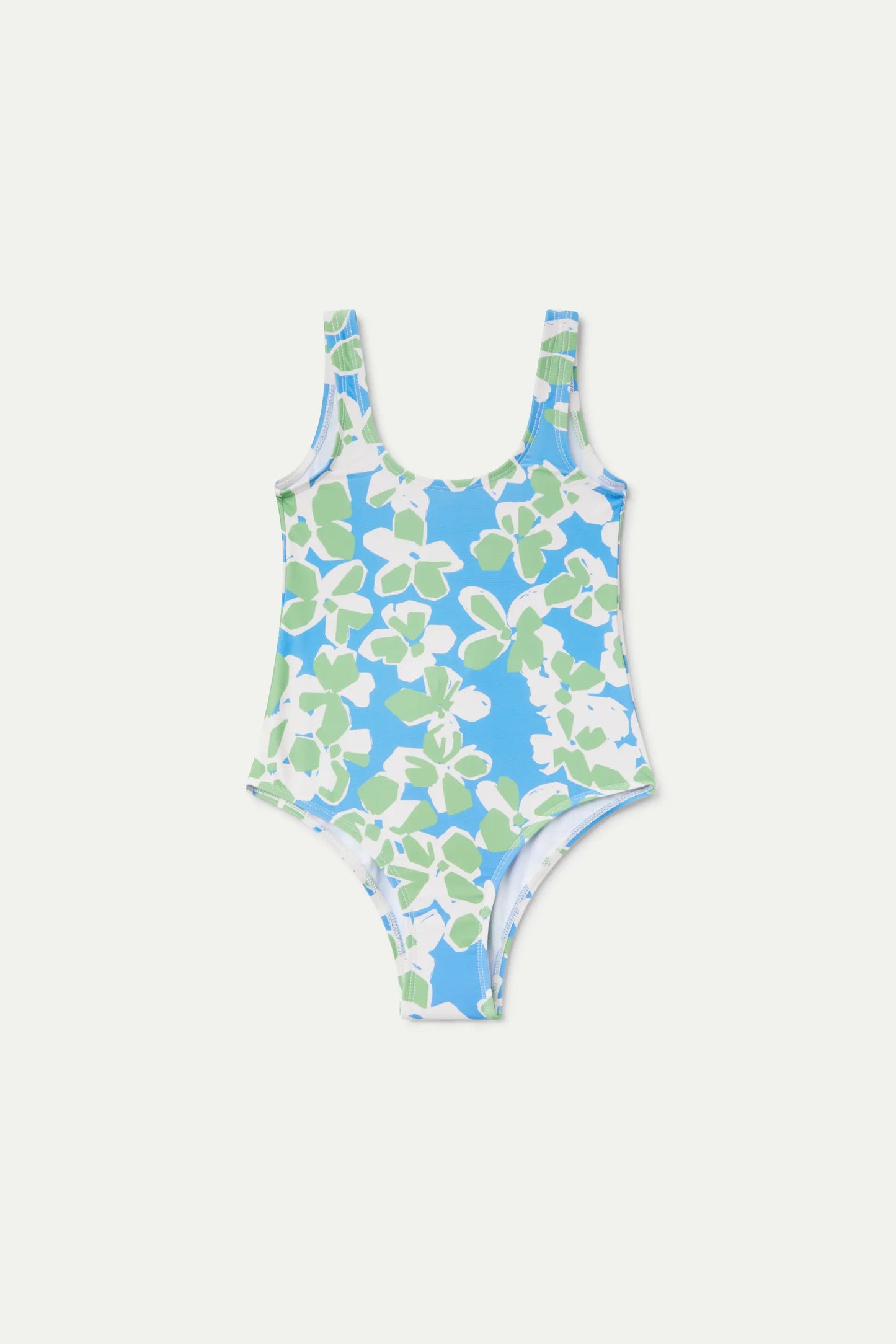 Bañador de niña estampado Aquatic Blue
