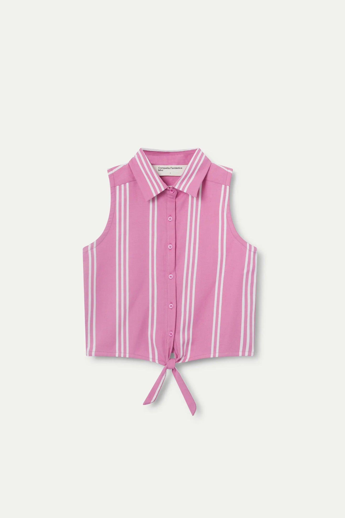 Pink striped girl's shirt