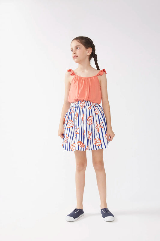 Falda corta de niña estampado Nemo