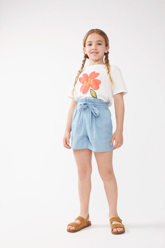 Pantaloncini effetto denim per bambine