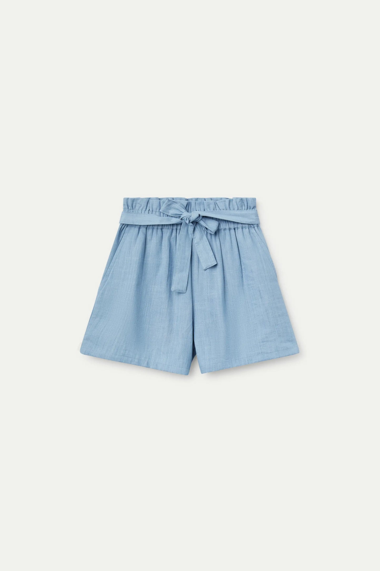 Shorts de niña efecto denim