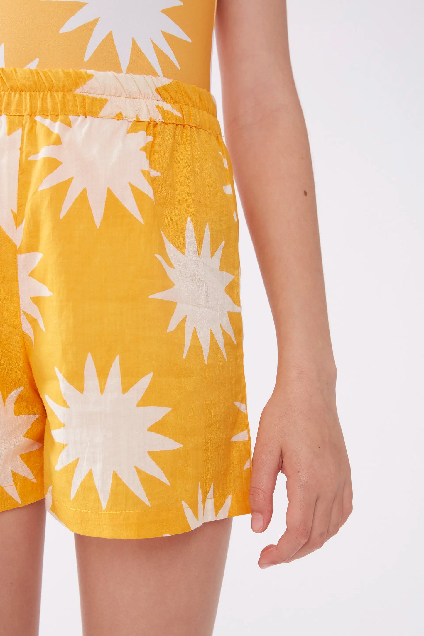 Big Sun Print Unisex Shorts
