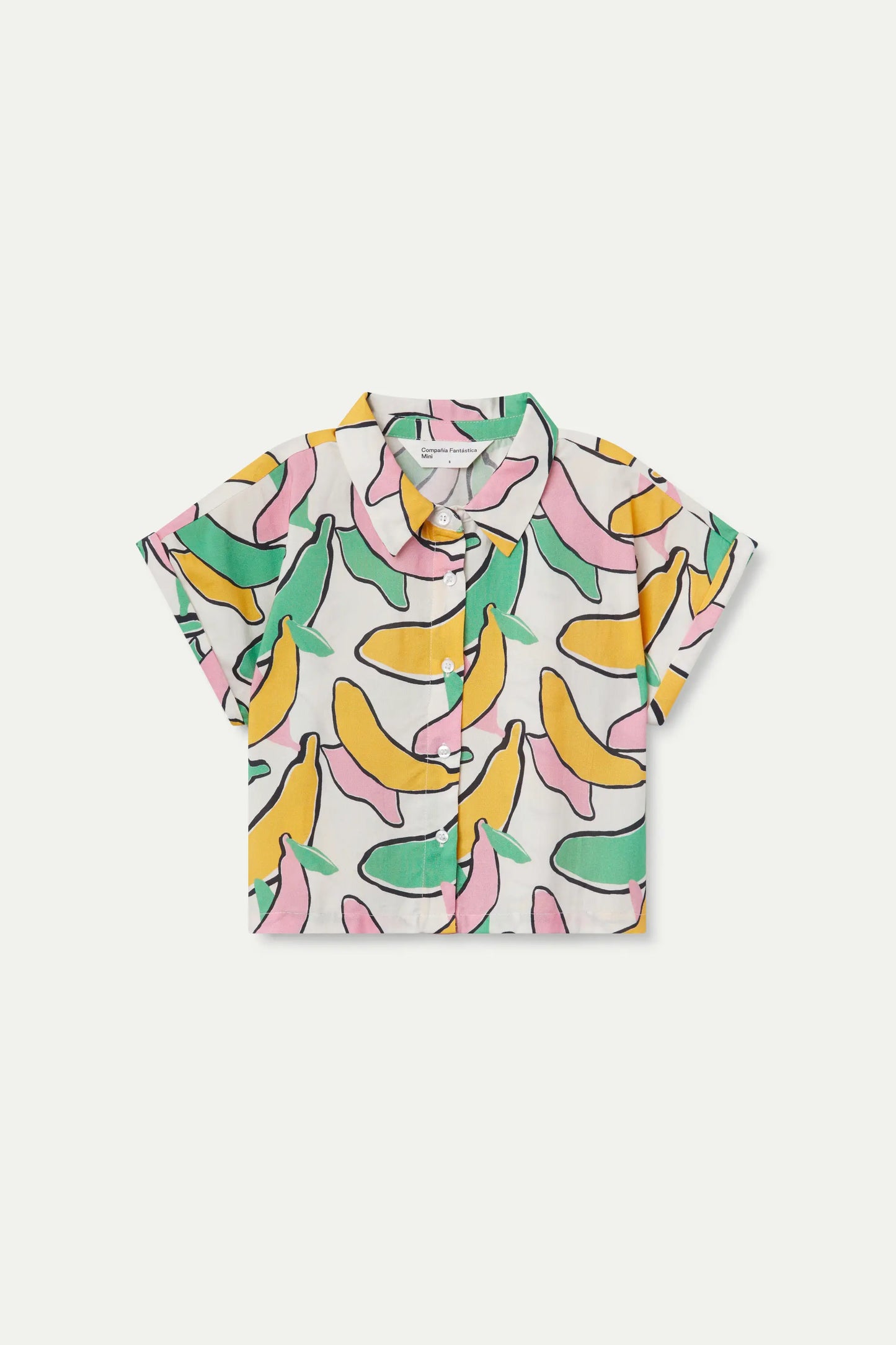 Banana print girl's shirt