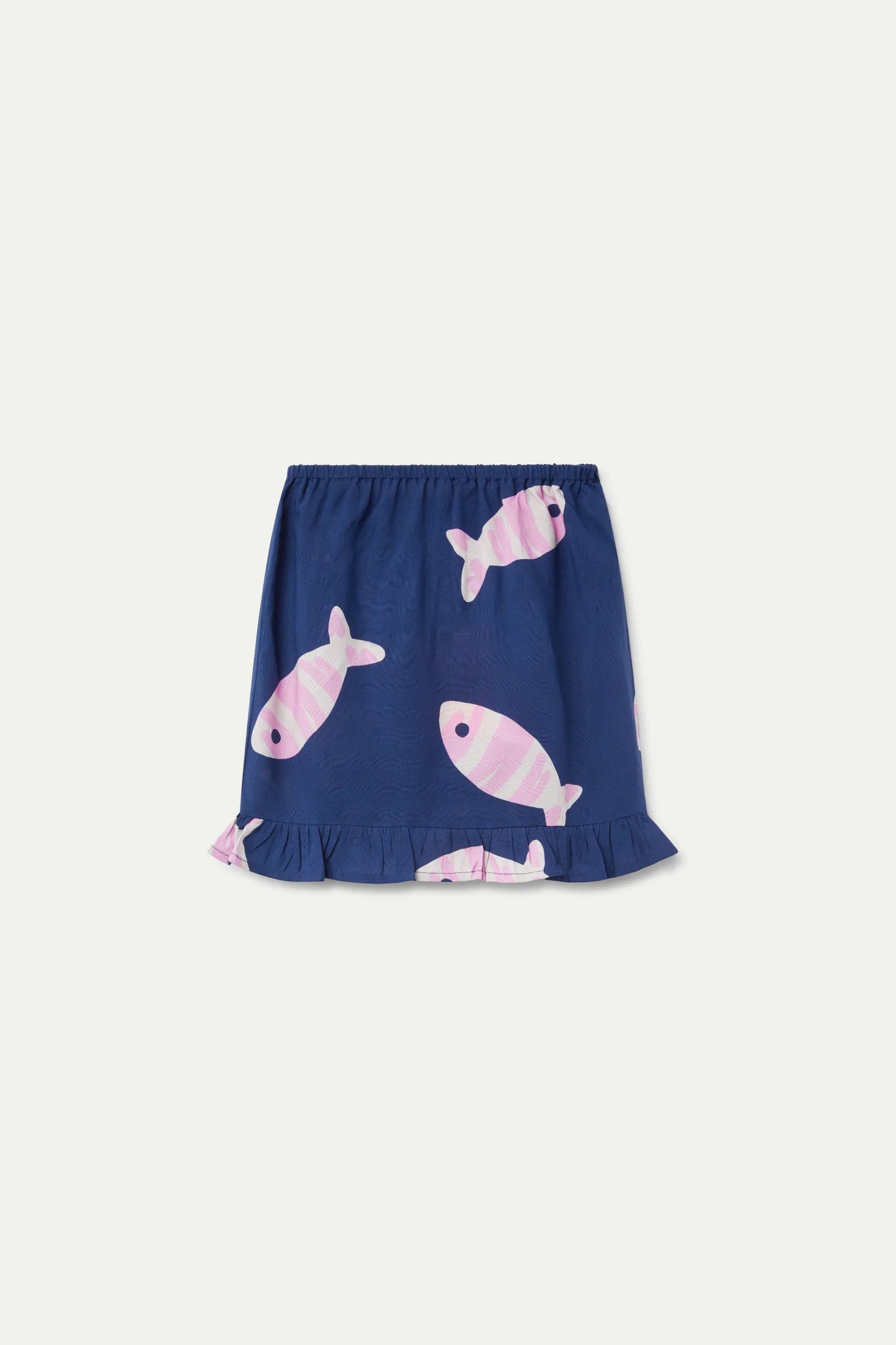 LENZING™ ECOVERO™ rayon girls' short skirt with Eureka print