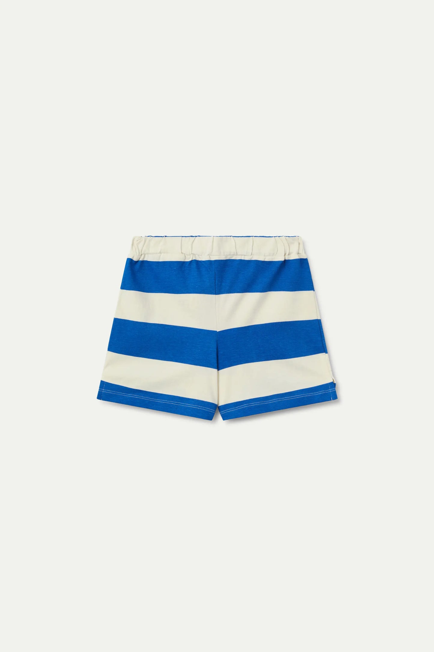 Blue striped girls' shorts