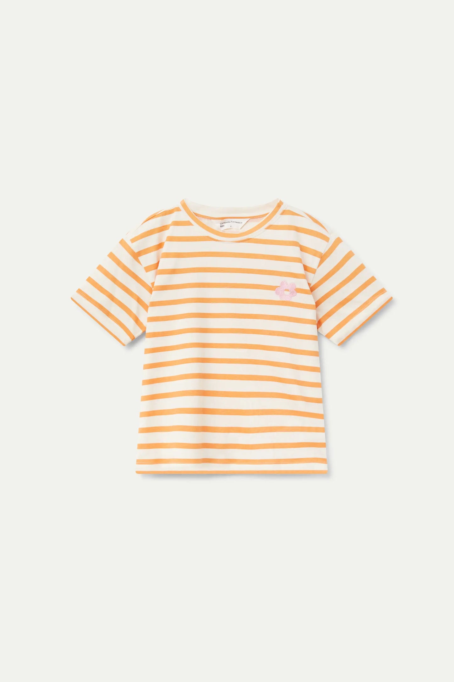 T-shirt unisex a righe arancioni