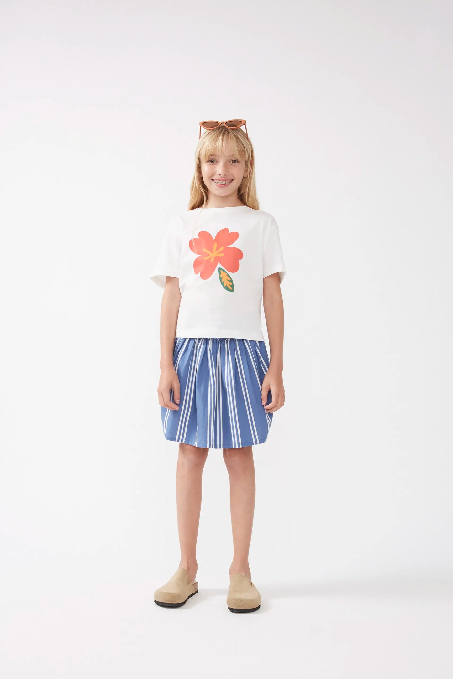 Camiseta unisex print de flor
