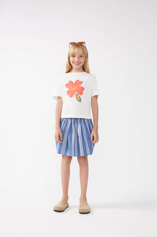 Camiseta unisex print de flor