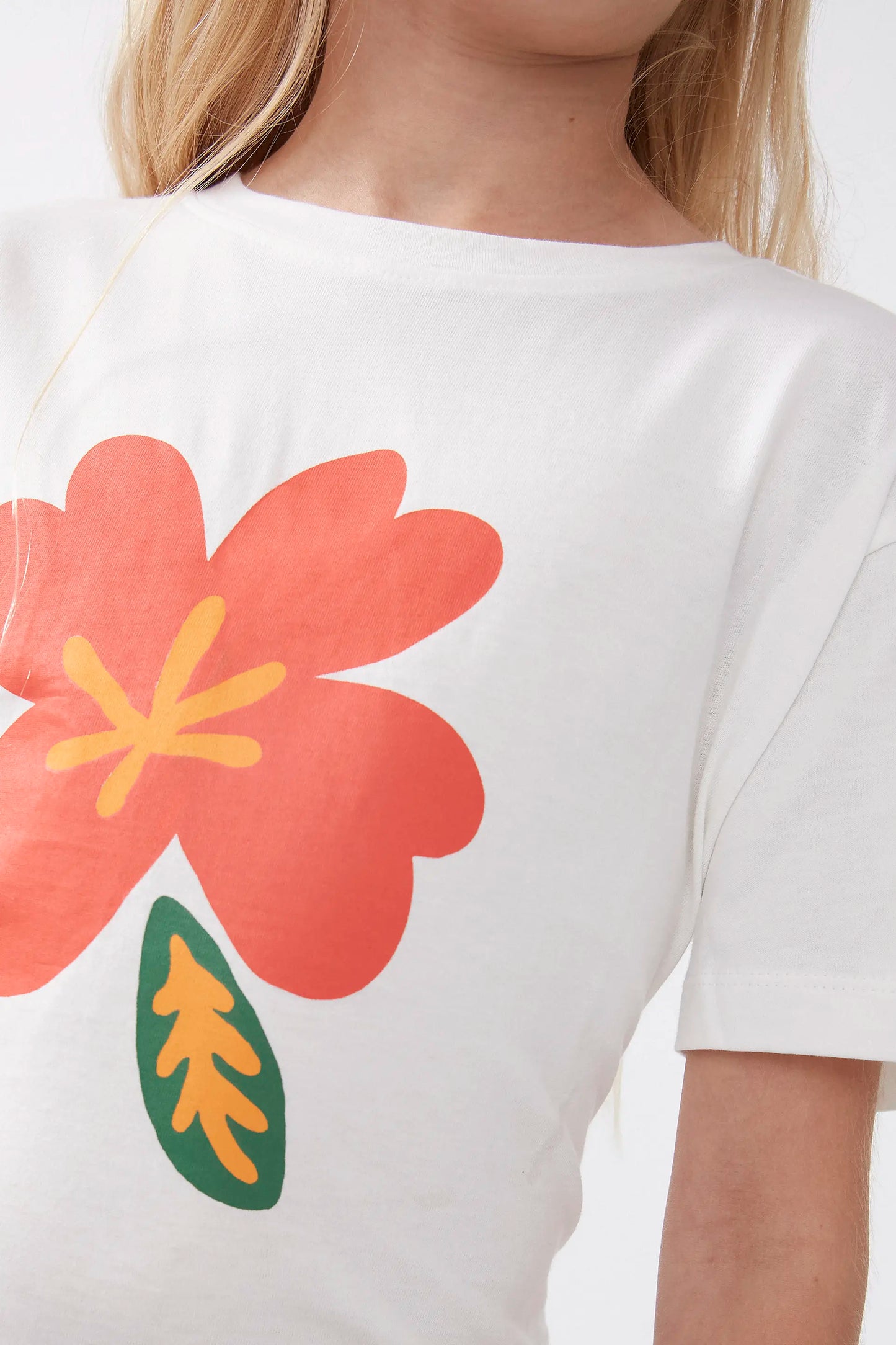 Camiseta unisex print de flor