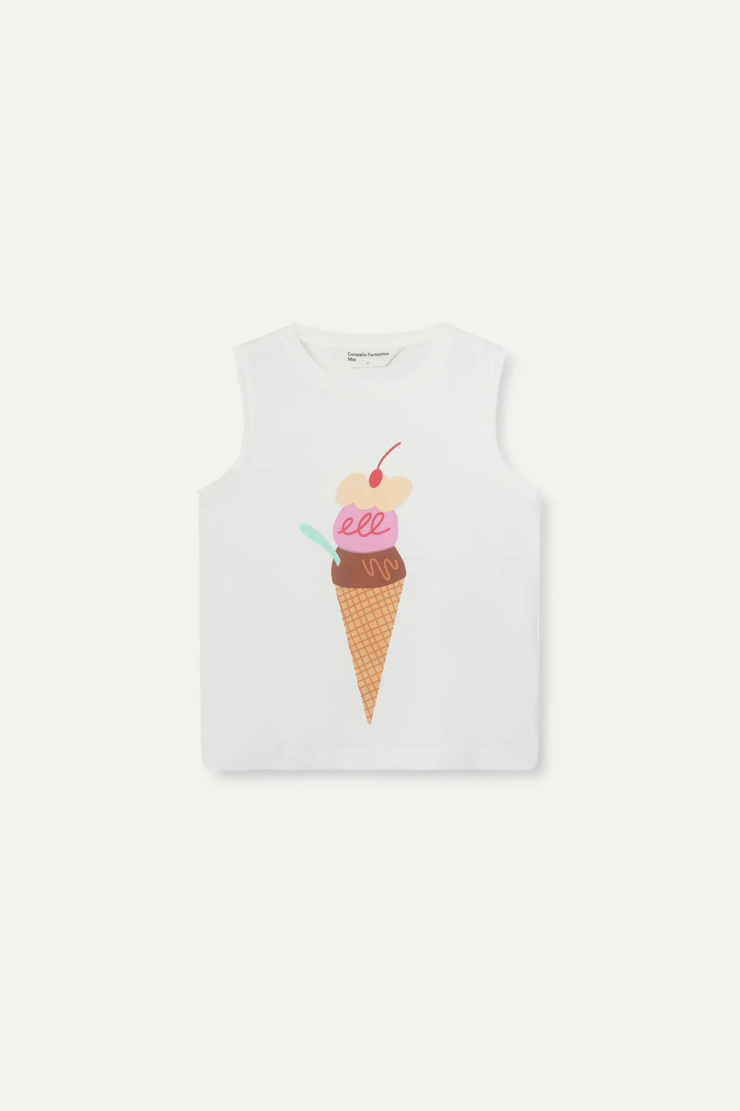 Unisex ice cream print t-shirt