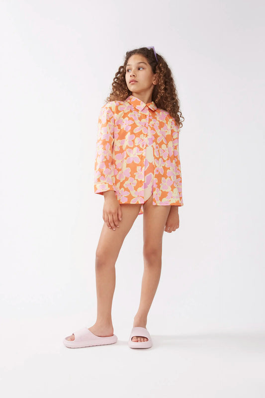 Camisa unisex estampado Rubra Orange