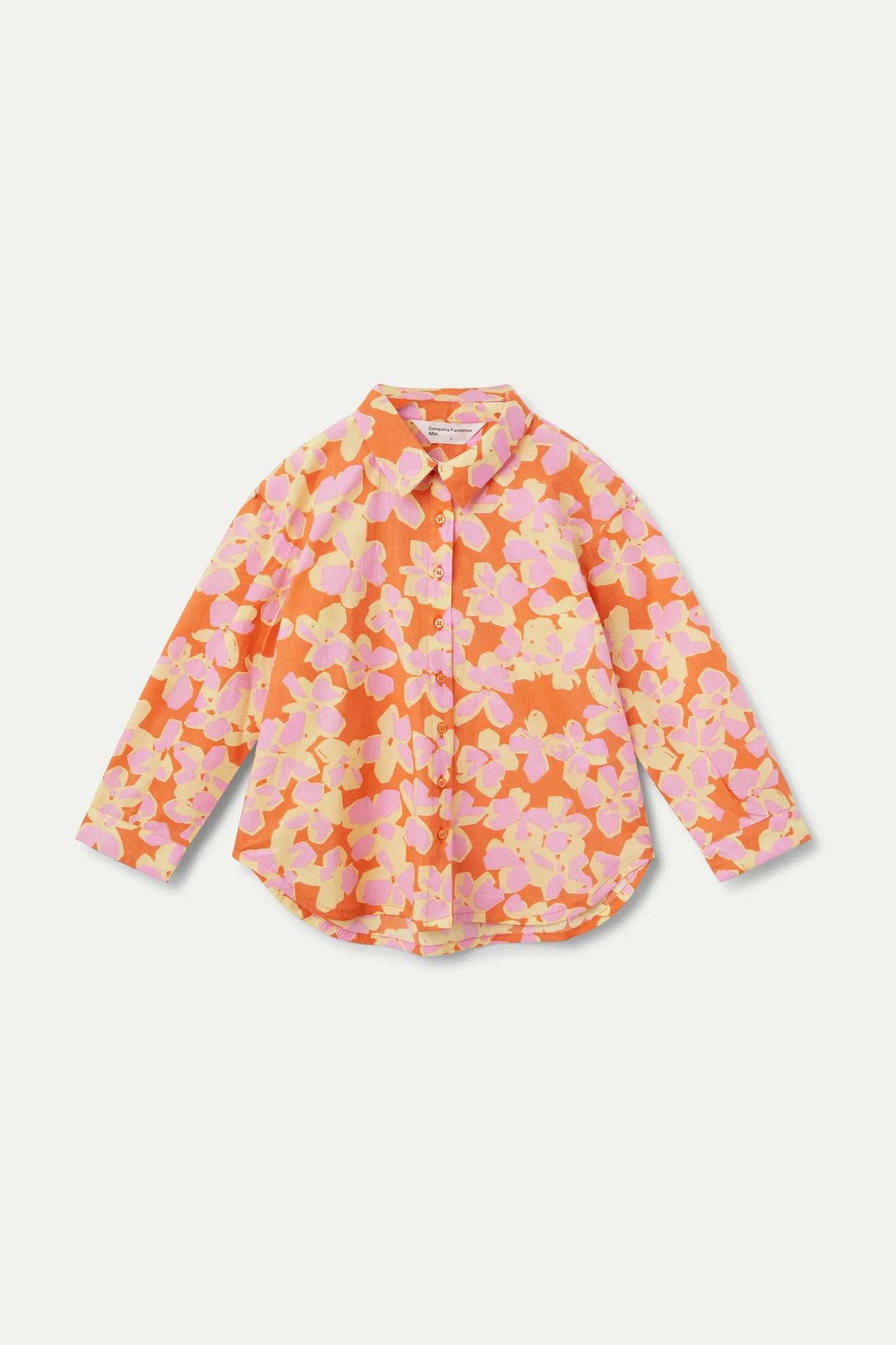 Rubra Orange printed unisex shirt