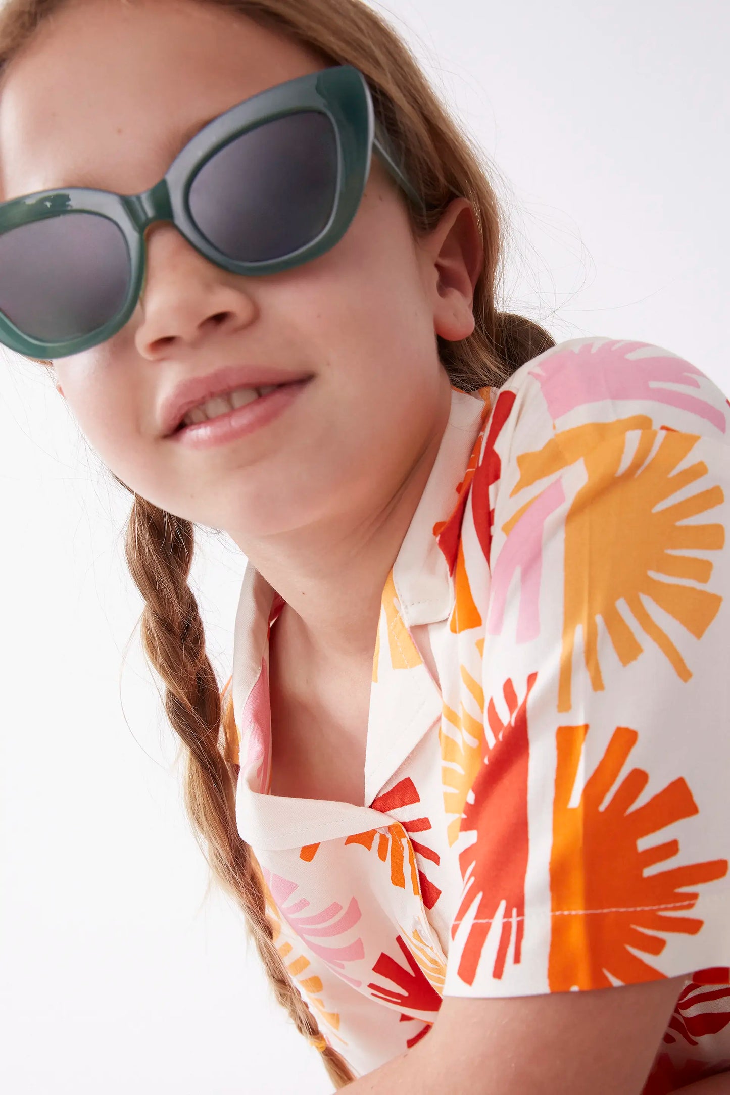 Solei print girl's shirt