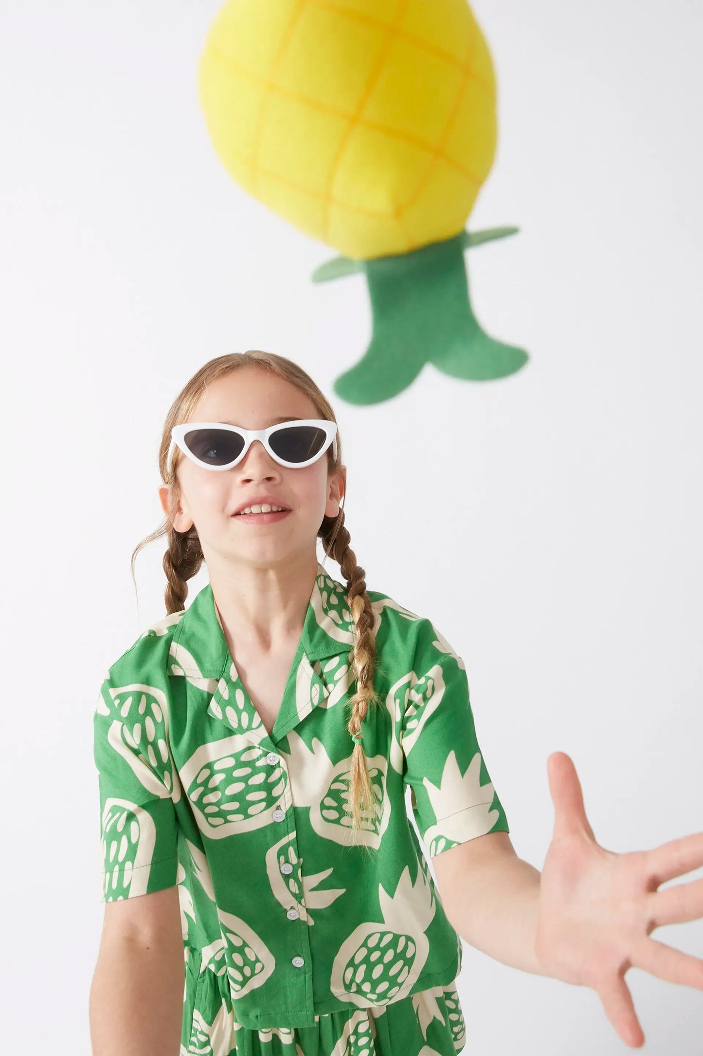 Camisa de niña estampado Ananas