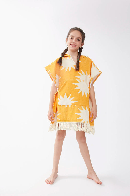 Poncho unisex con stampa Big Sun