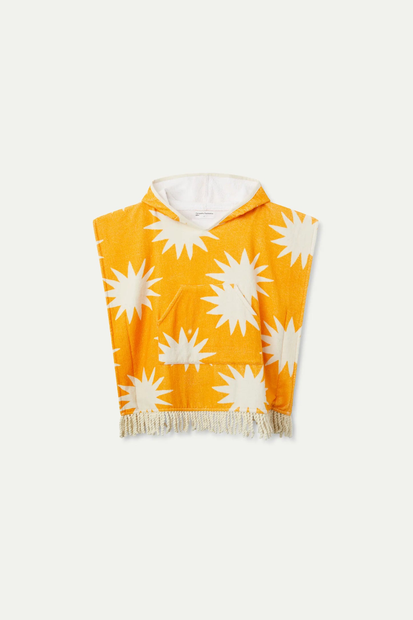 Unisex Big Sun print poncho