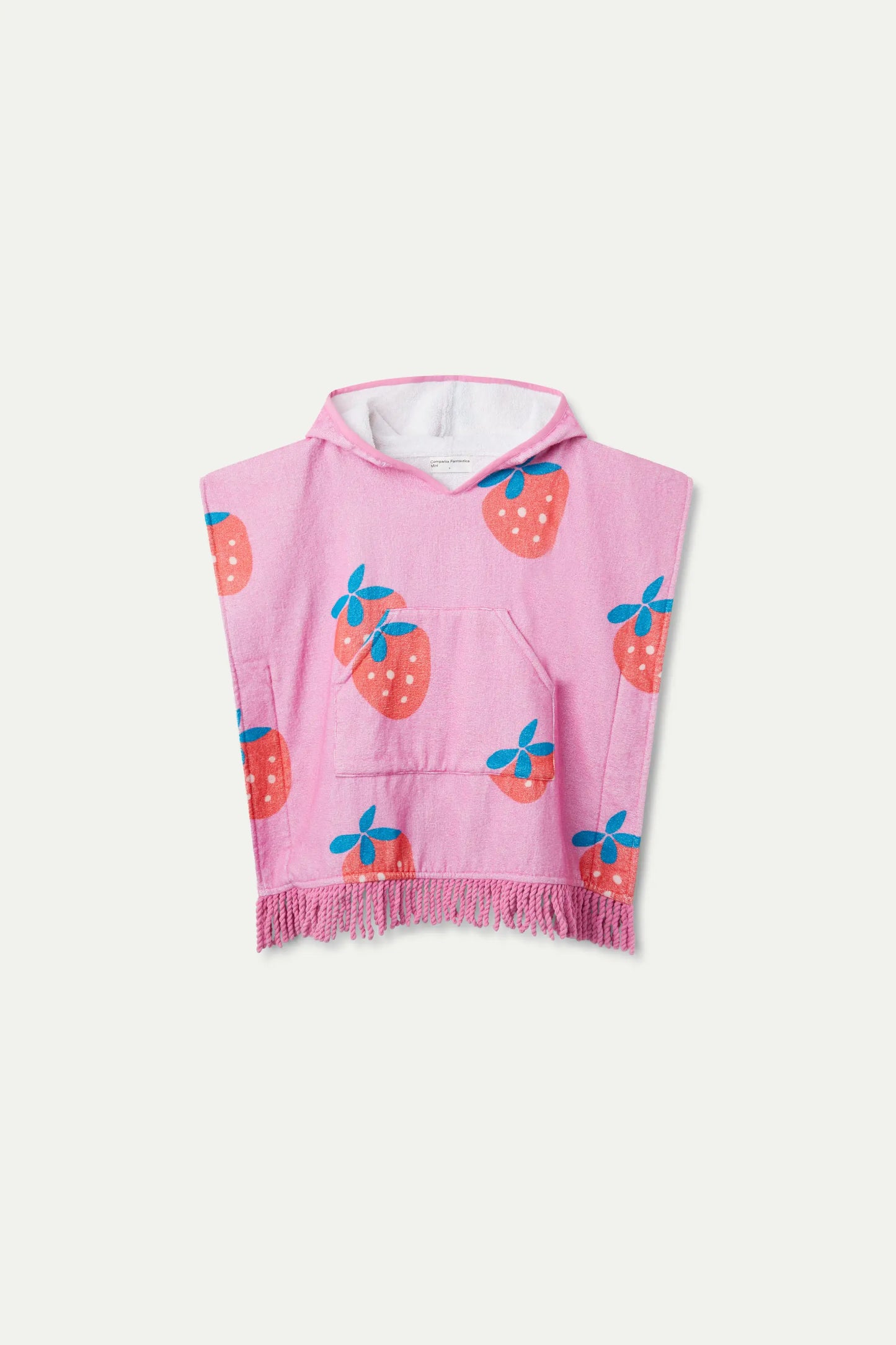 Strawberry Beach Printed Unisex Poncho