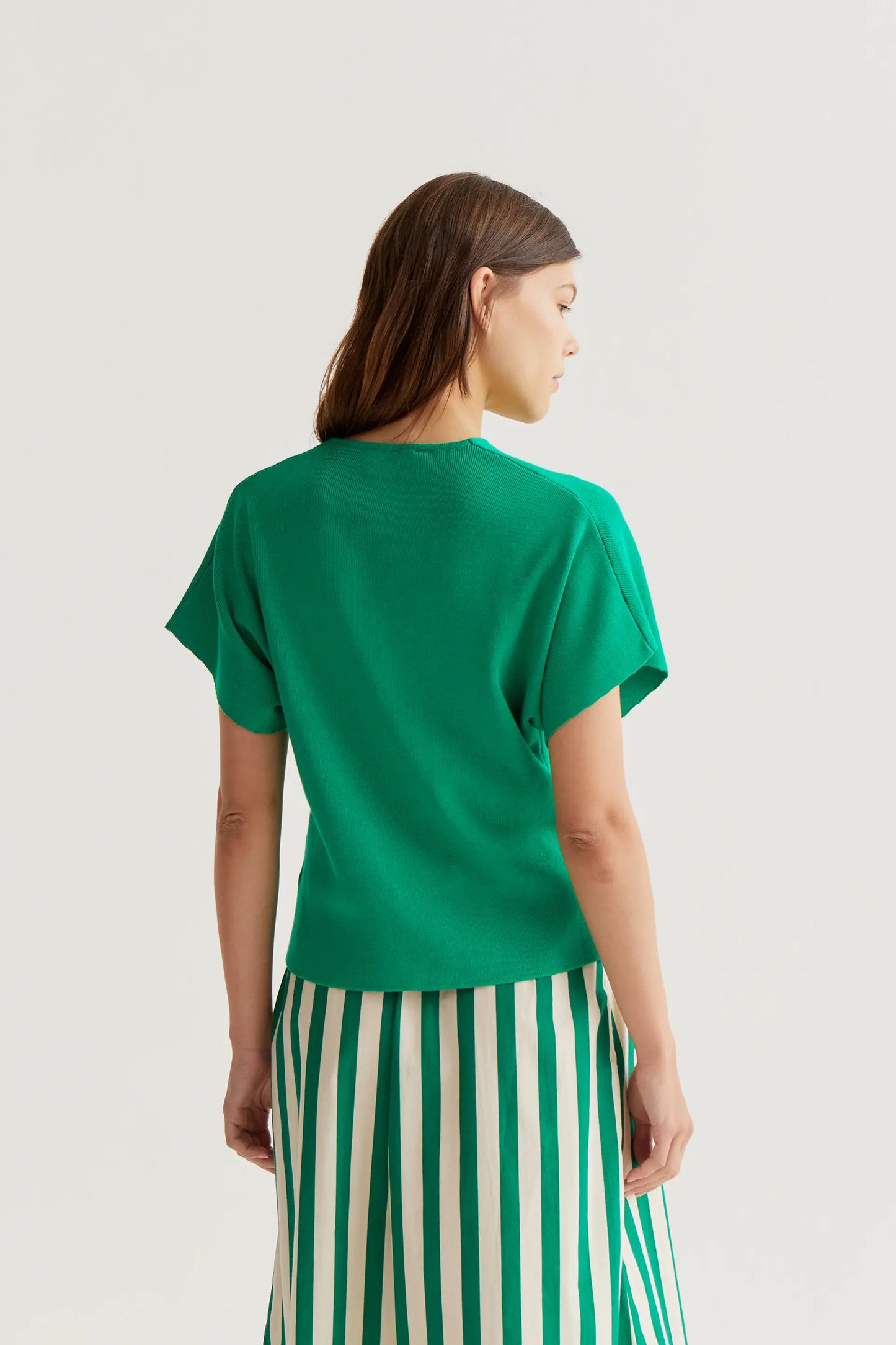 Cárdigan punto verde