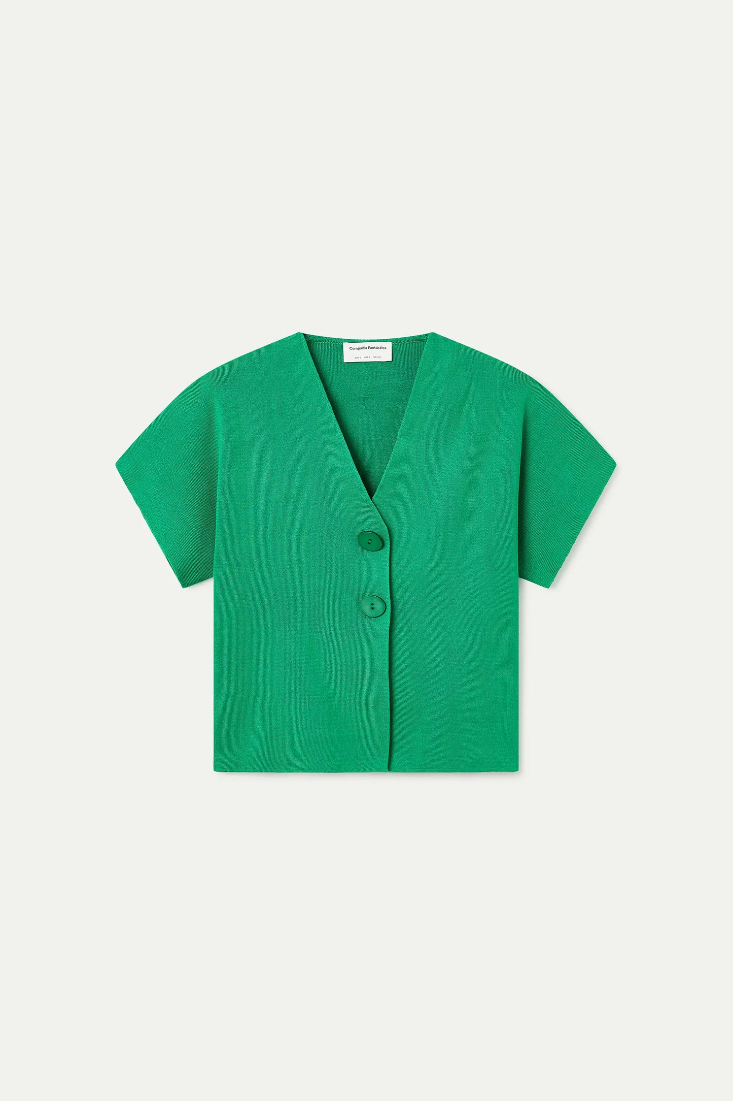 Cárdigan punto verde