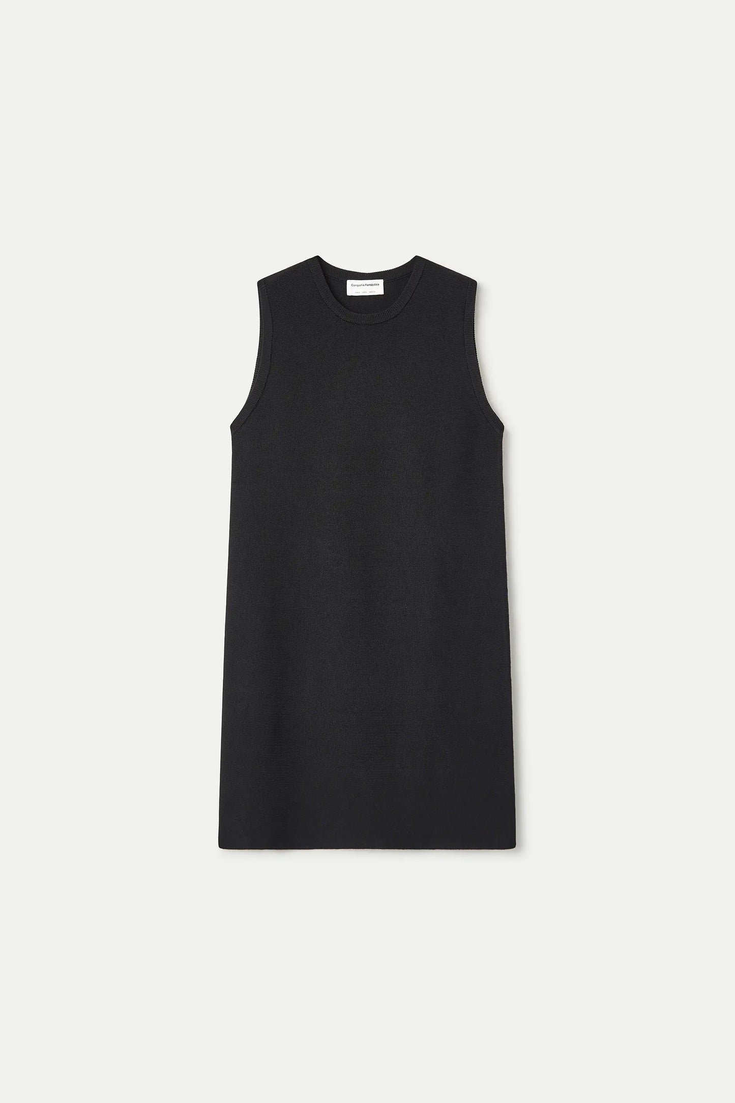Vestido corto punto negro