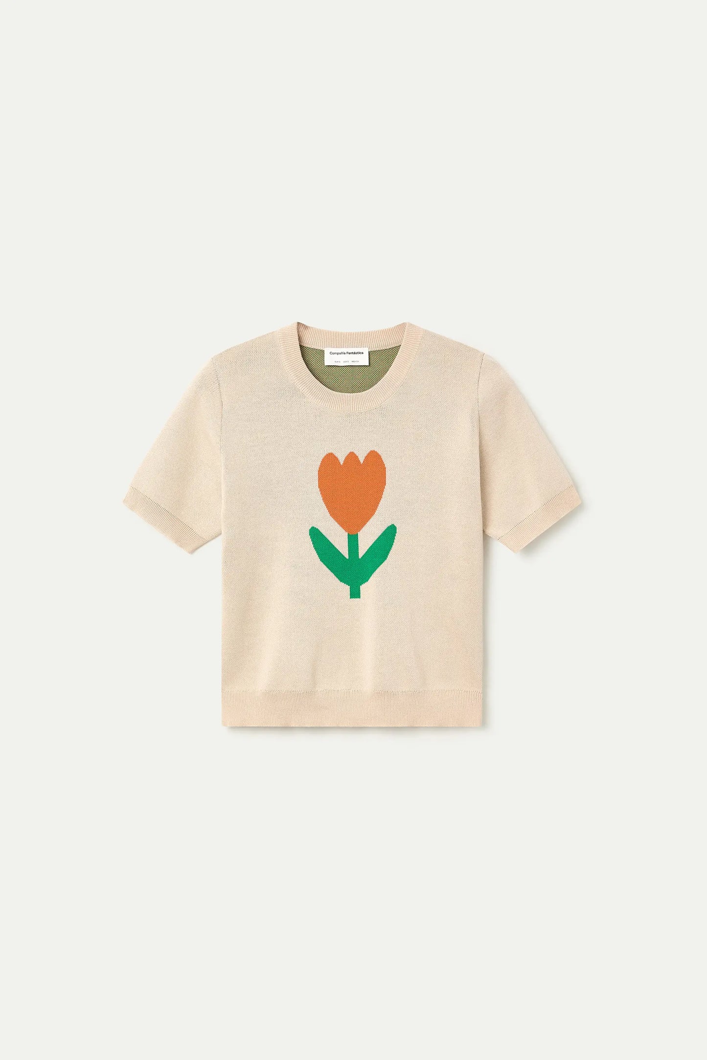 Tulip Big print knit sweater