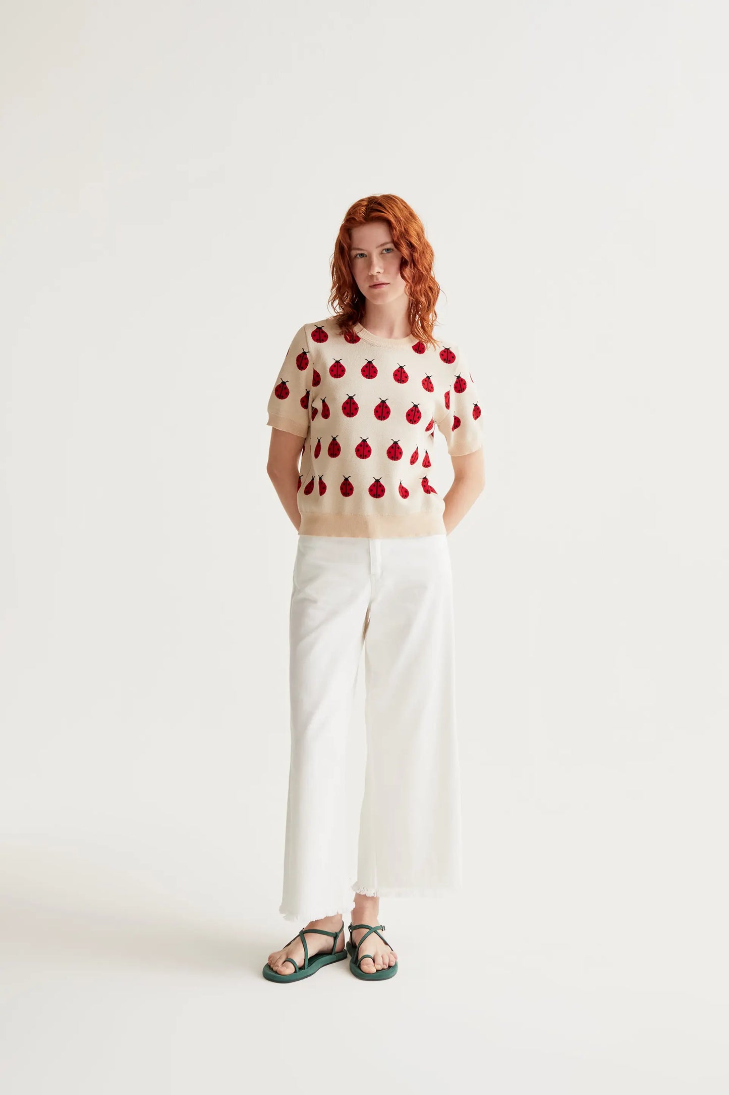 Jersey punto con estampado Red Coccinella