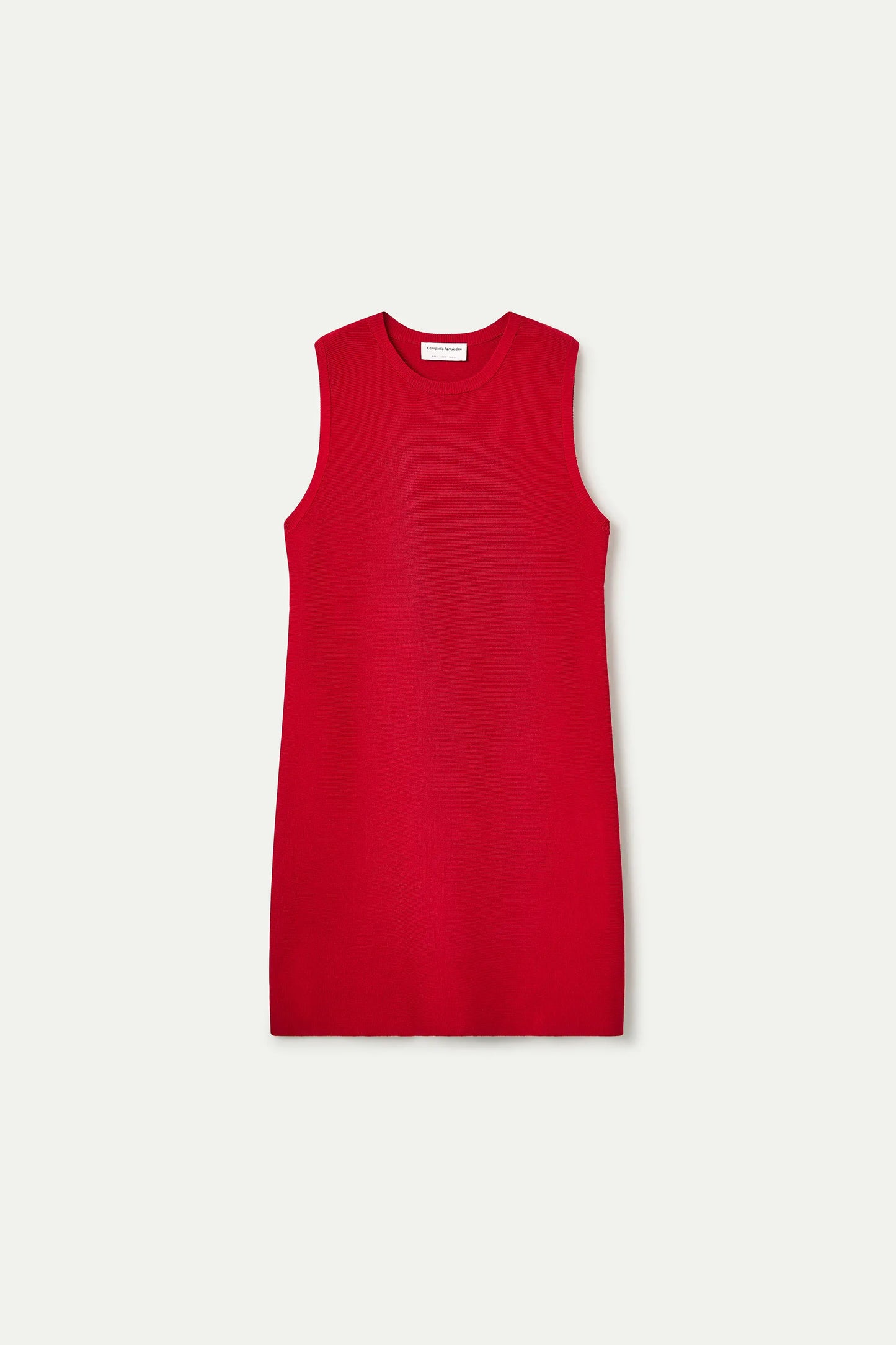 Vestido corto punto rojo