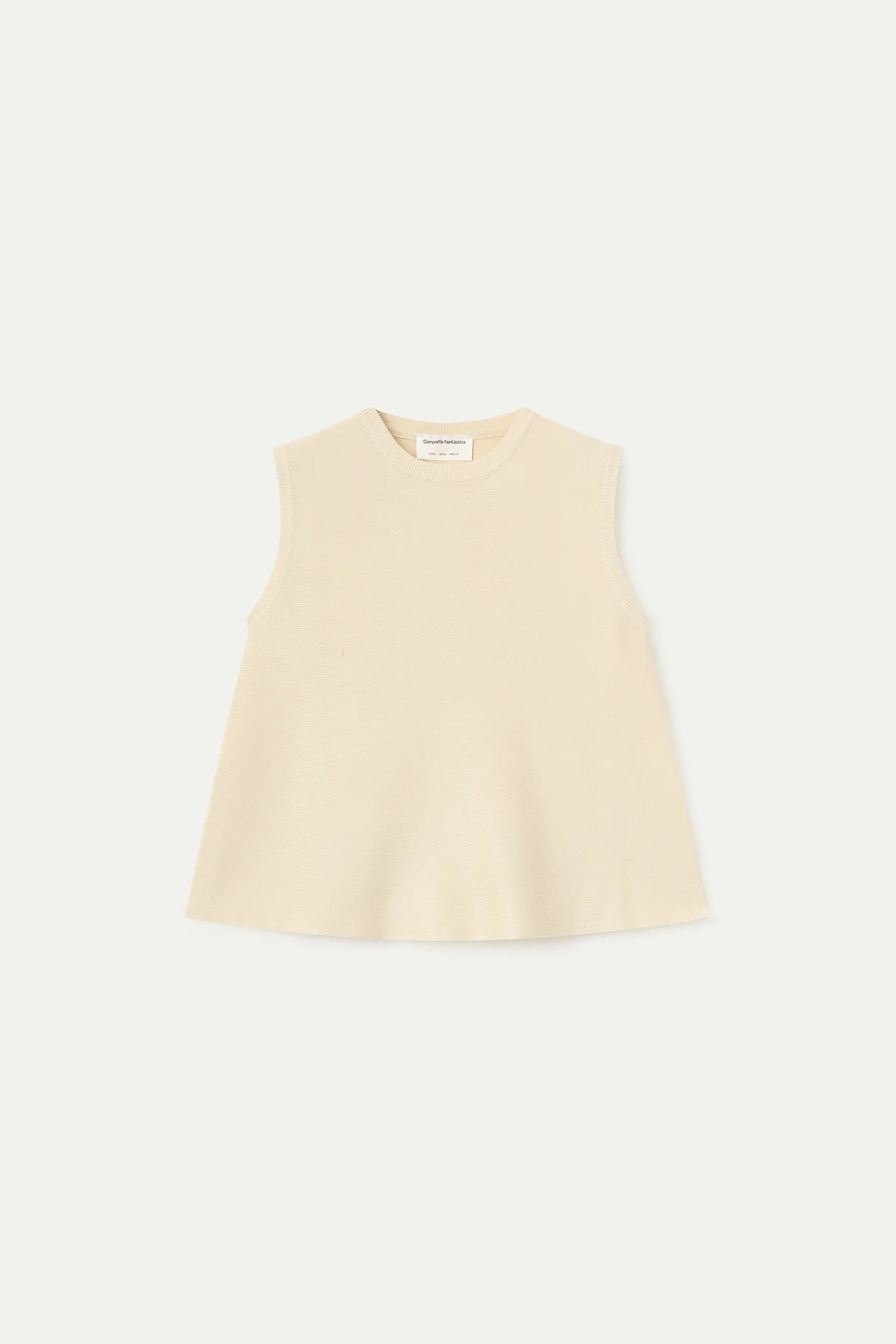 Basic beige knit top