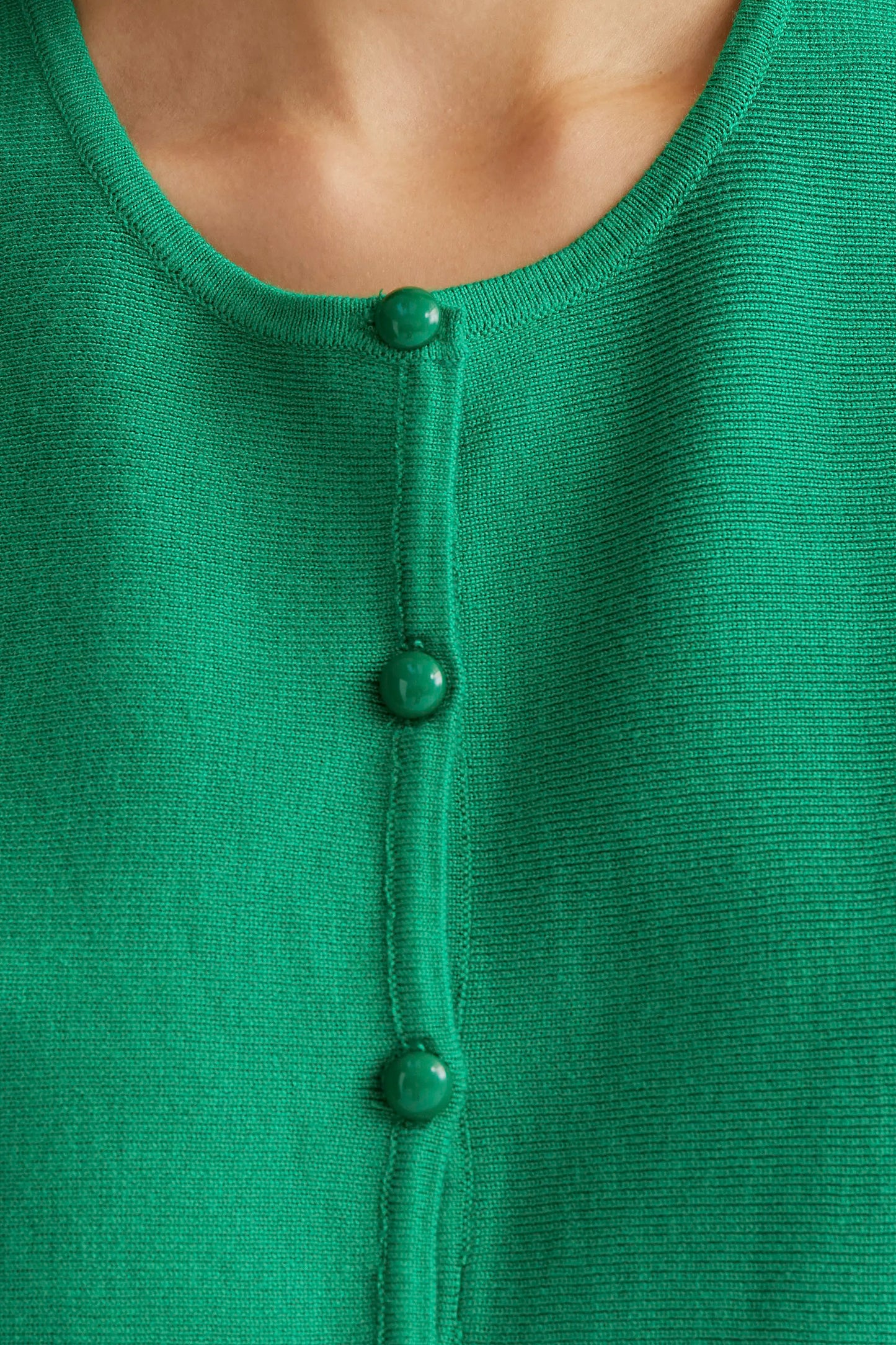 Top chaleco punto verde
