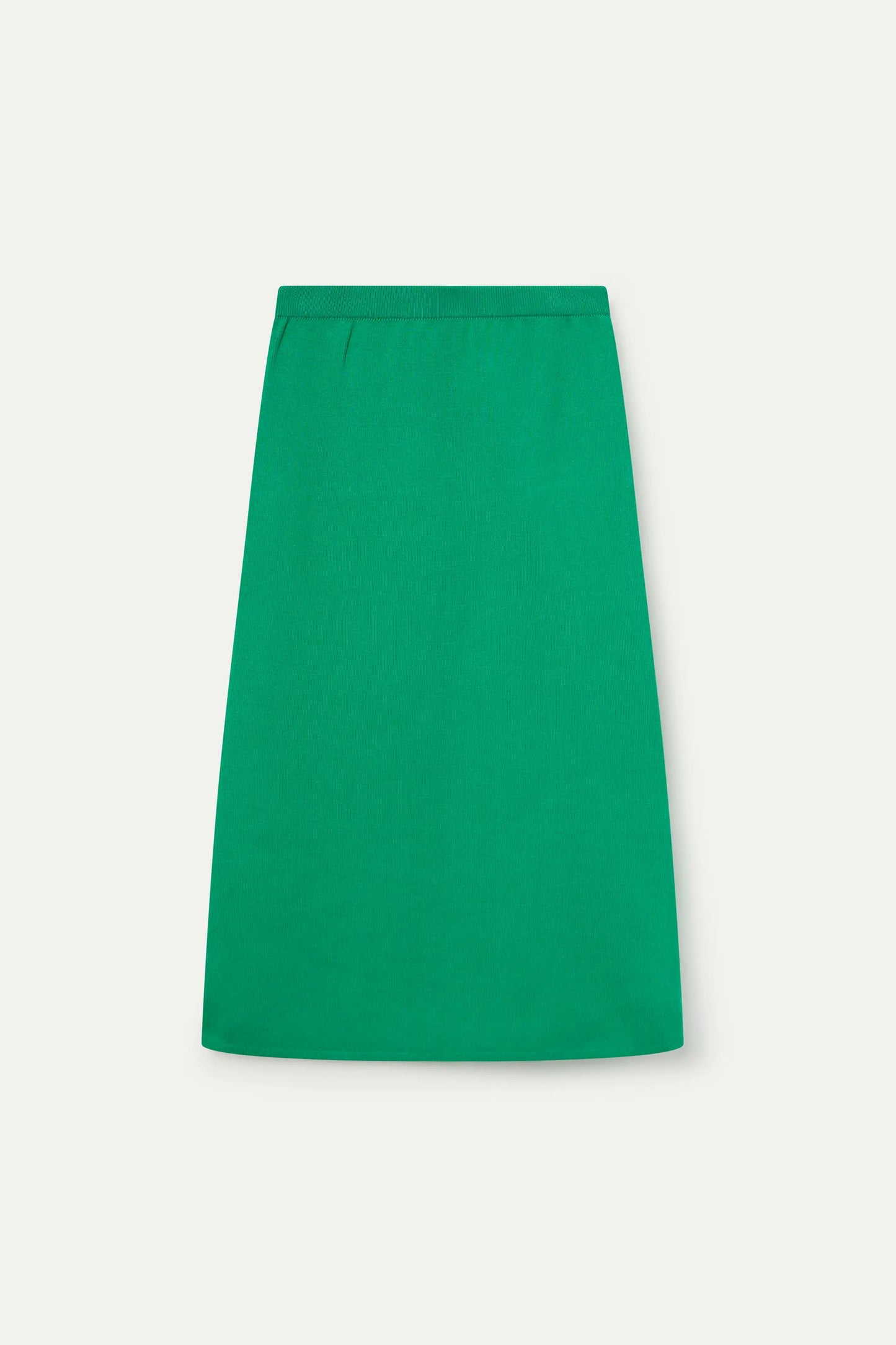 Falda midi punto verde
