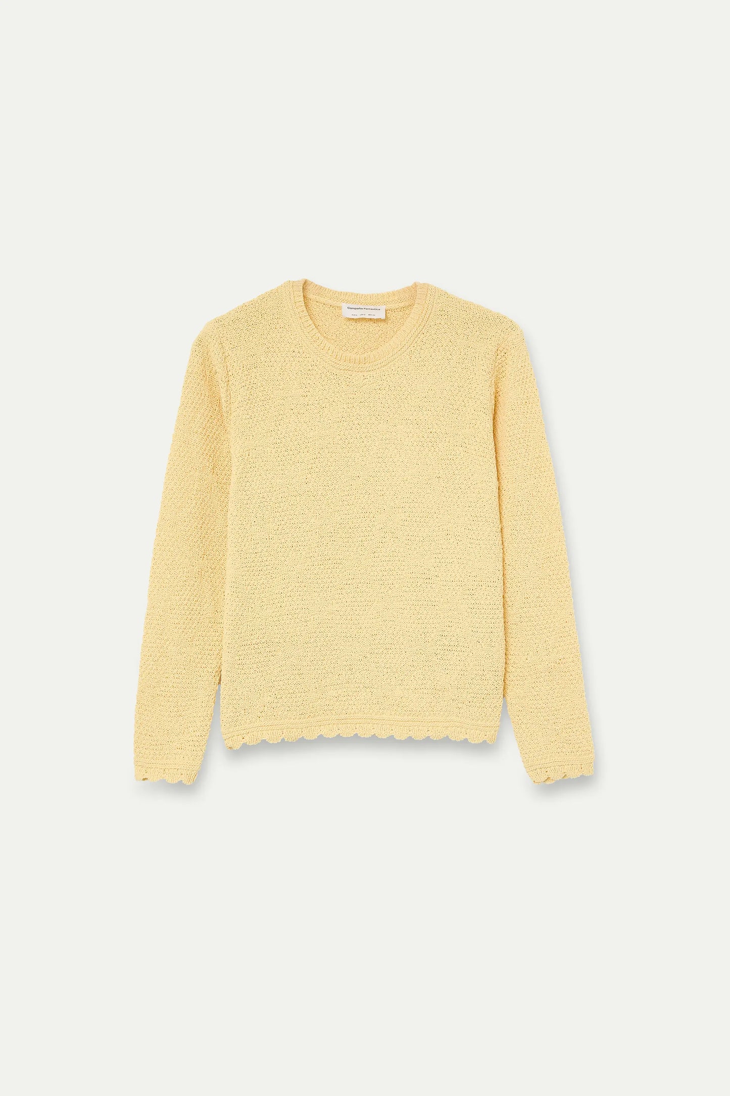 Jersey con textura amarillo claro
