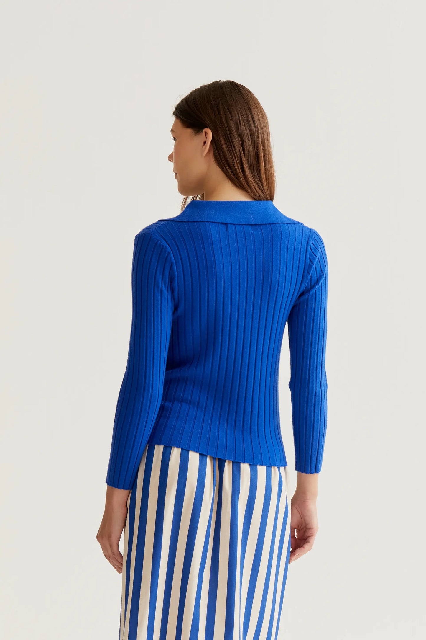 Jersey de punto azul