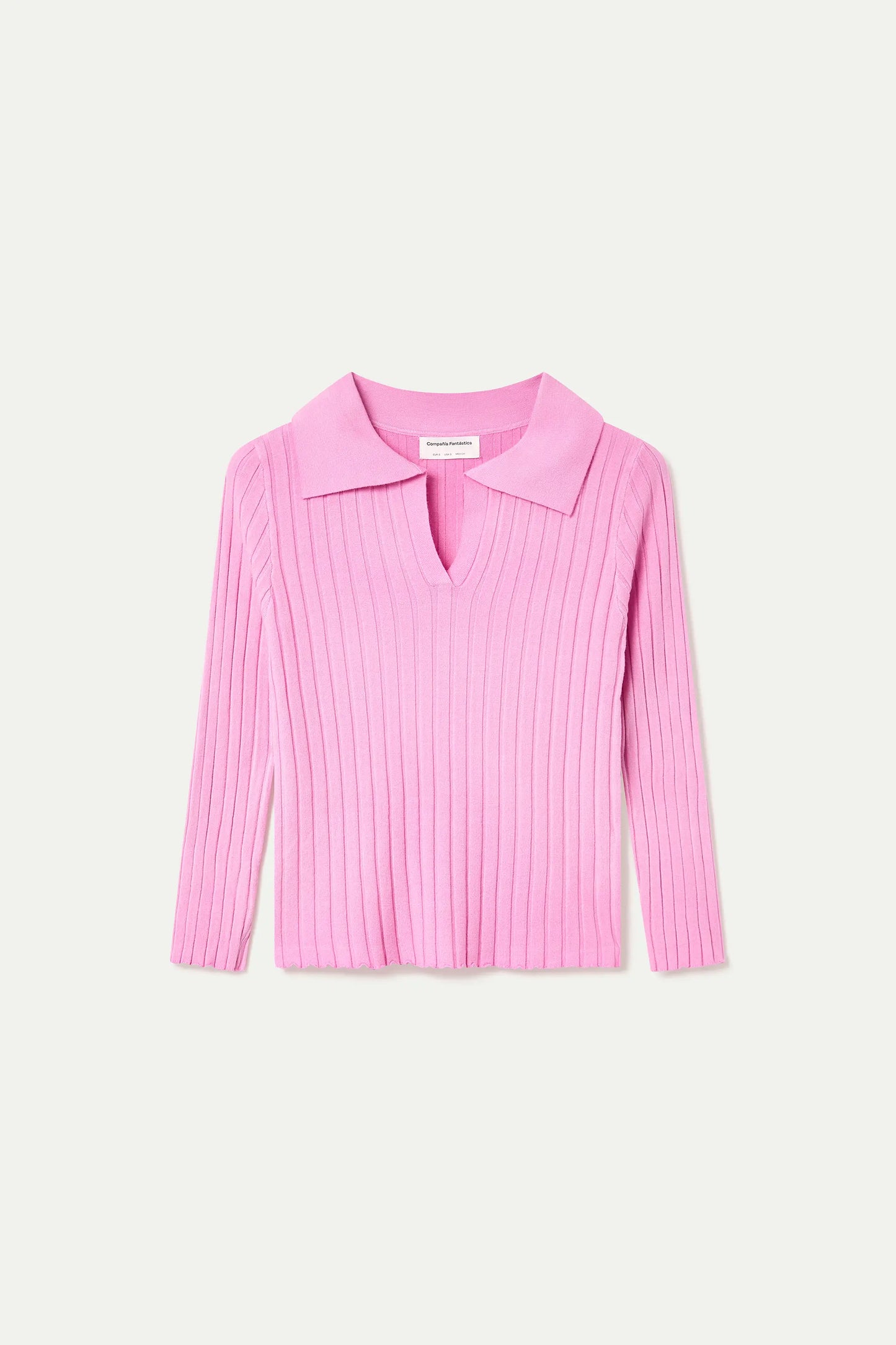 Jersey de punto rosa