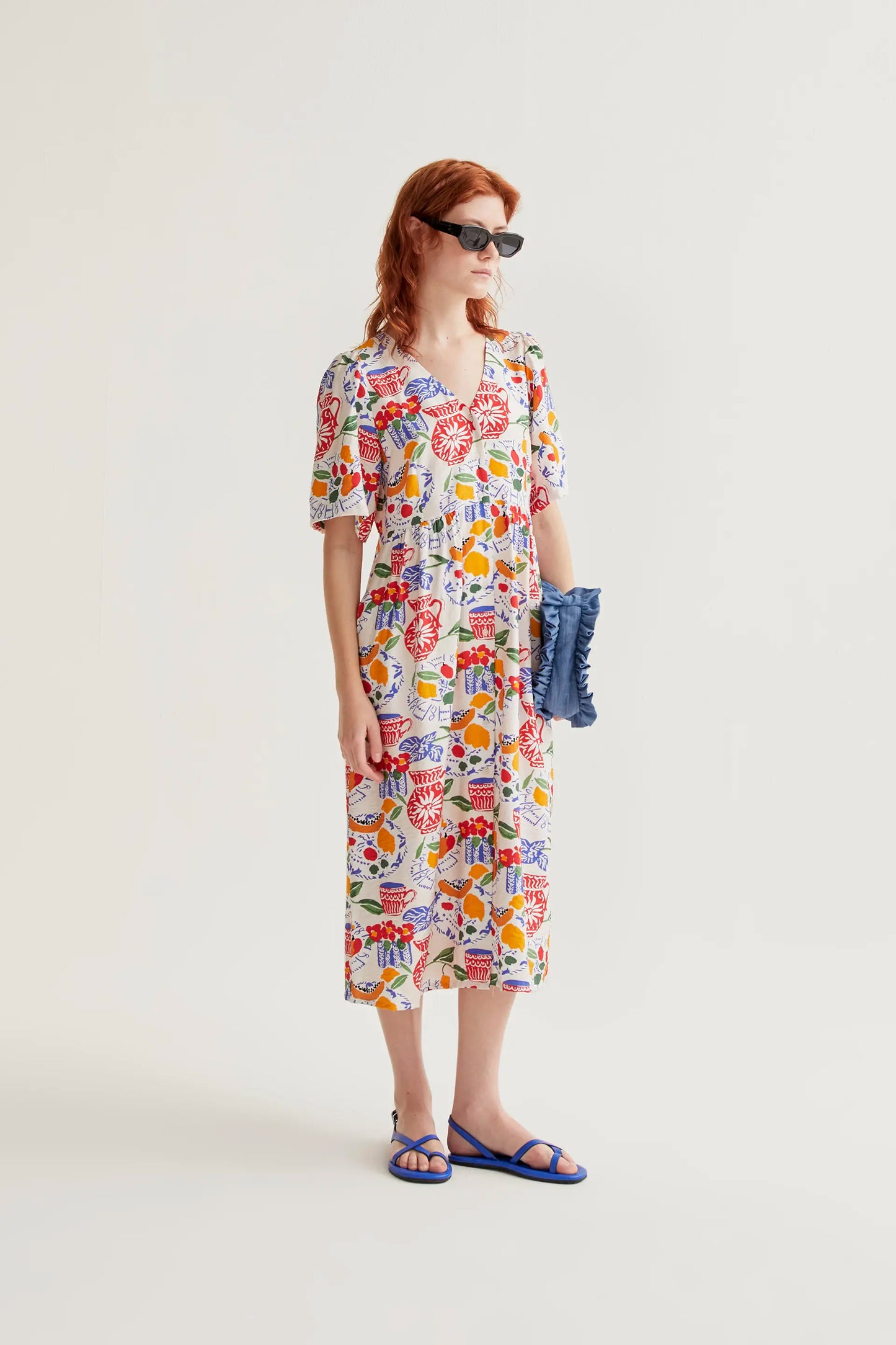 Vestido midi con estampado Lush
