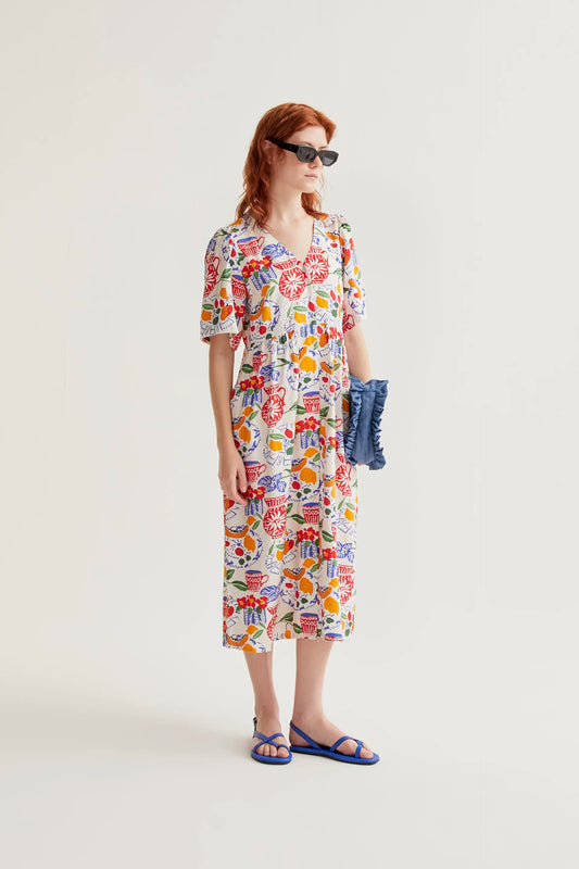 Vestido midi con estampado Lush