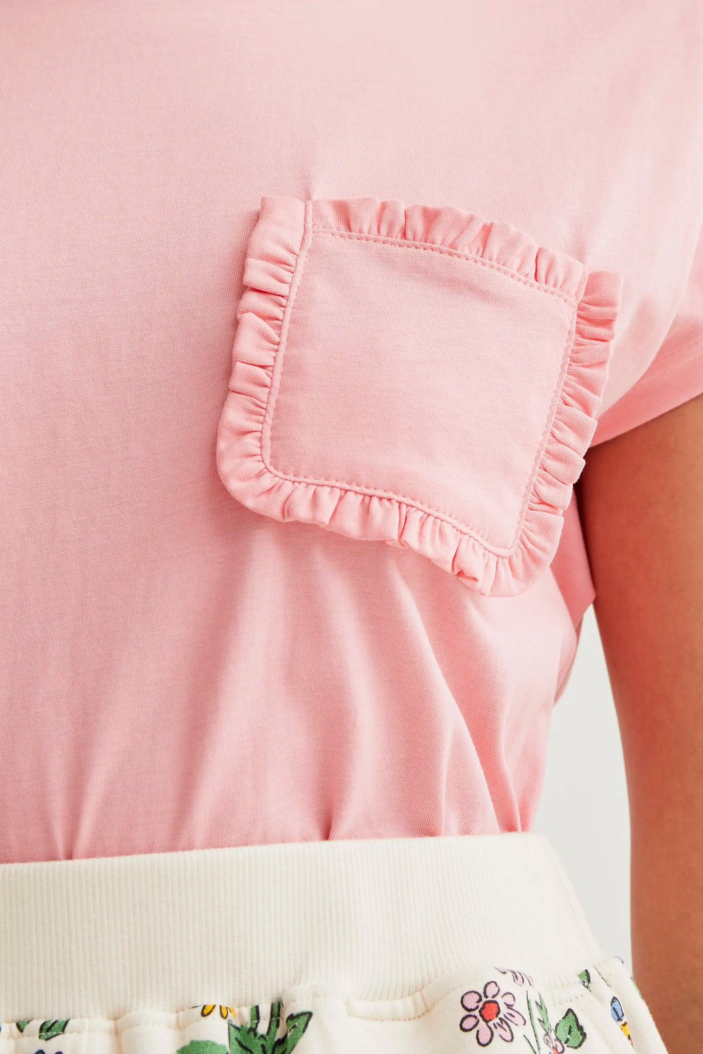 Maglietta basic rosa 100% cotone