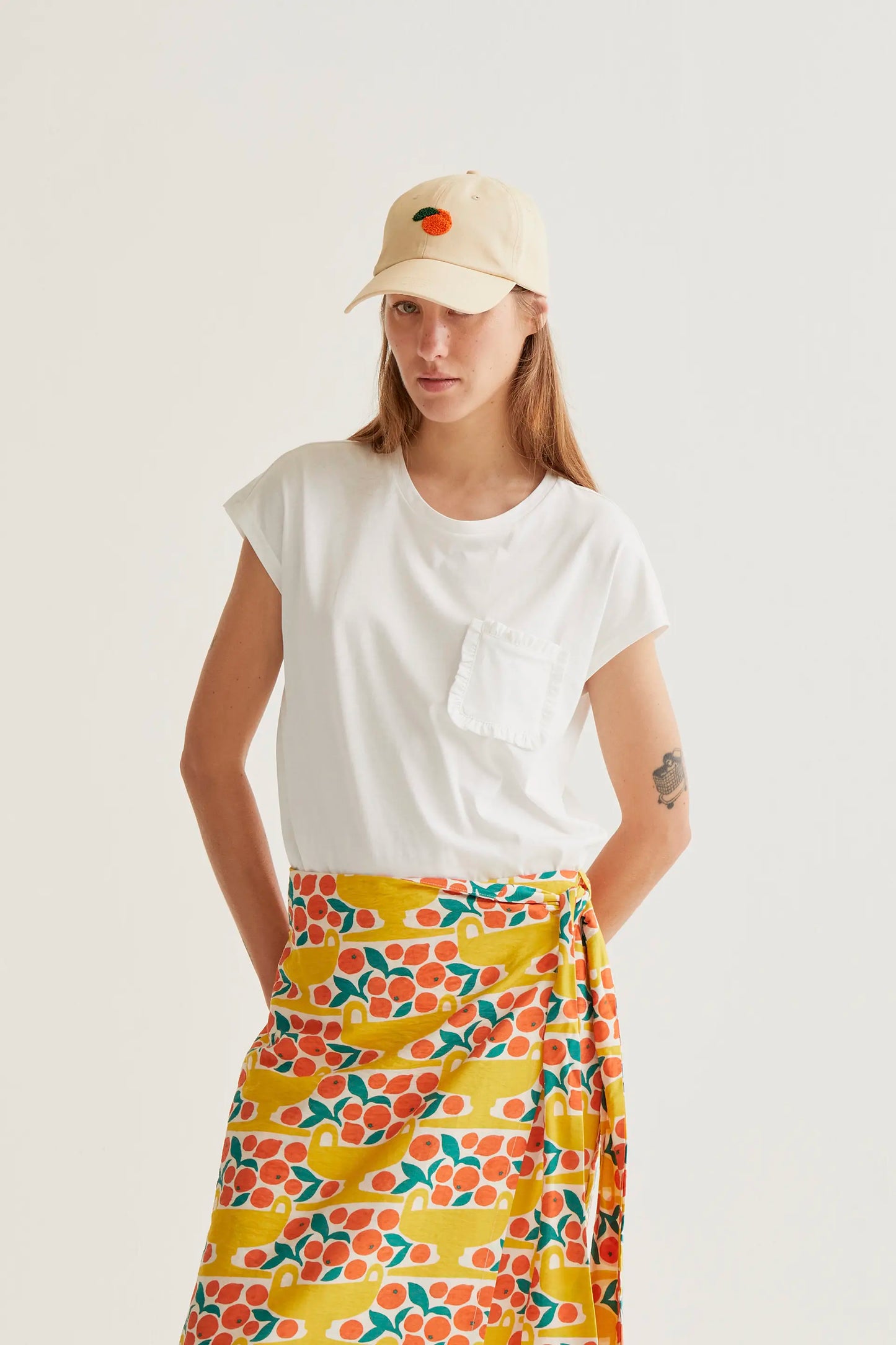 Basic t-shirt, 100% white cotton
