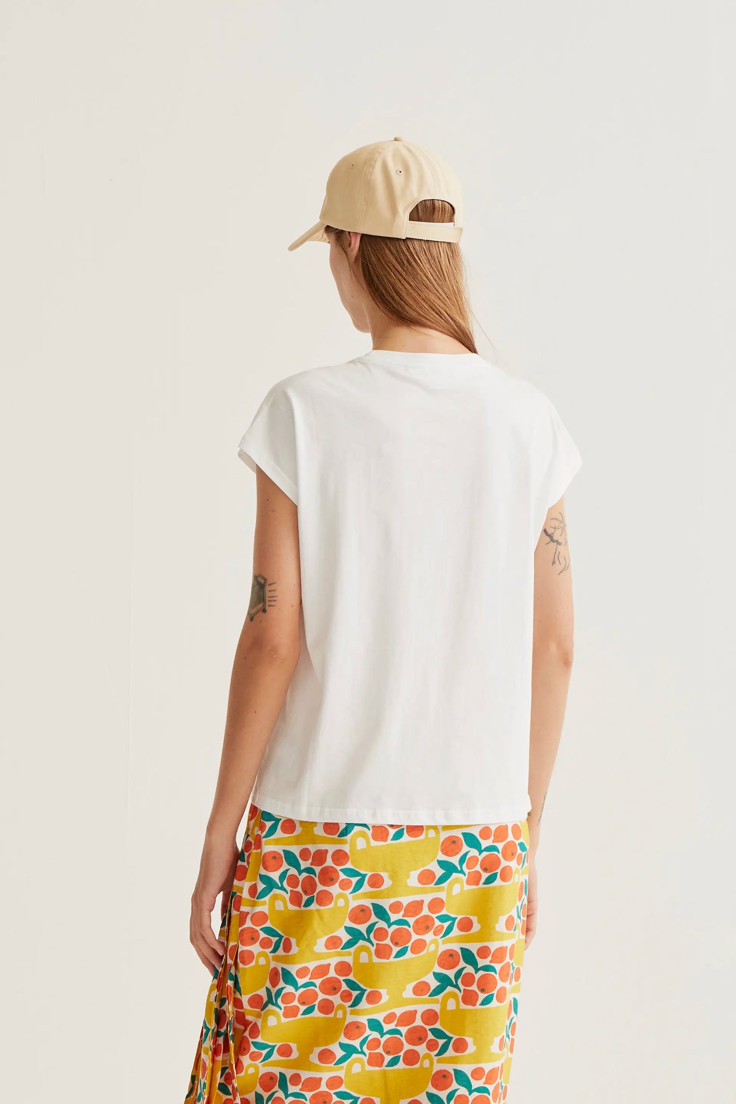 Basic t-shirt, 100% white cotton