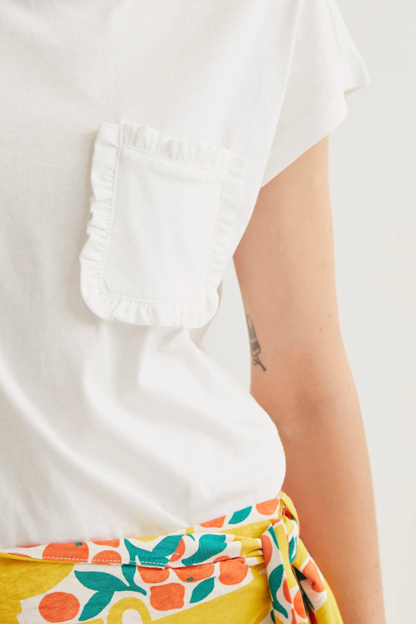Basic t-shirt, 100% white cotton