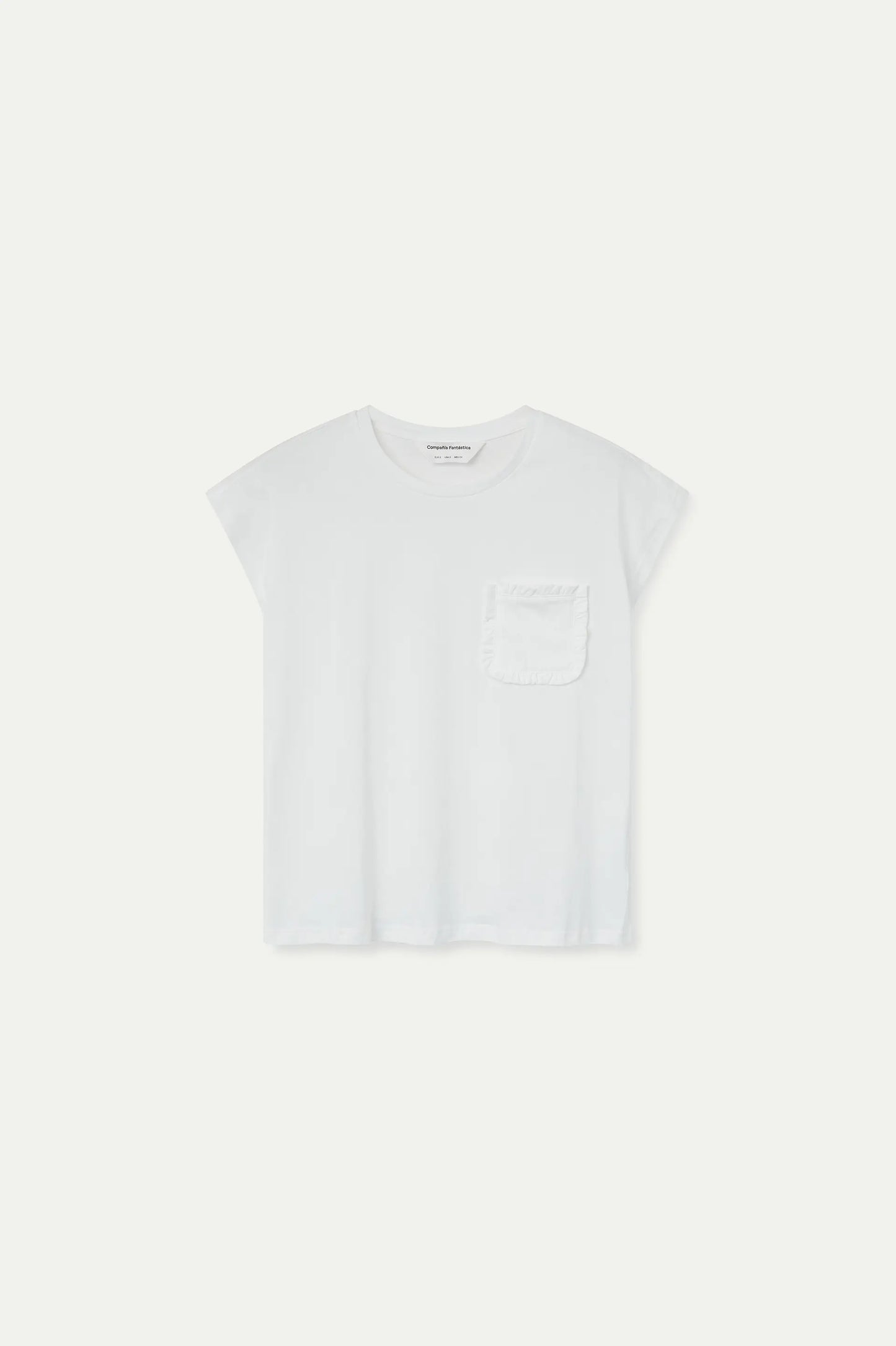 Basic t-shirt, 100% white cotton
