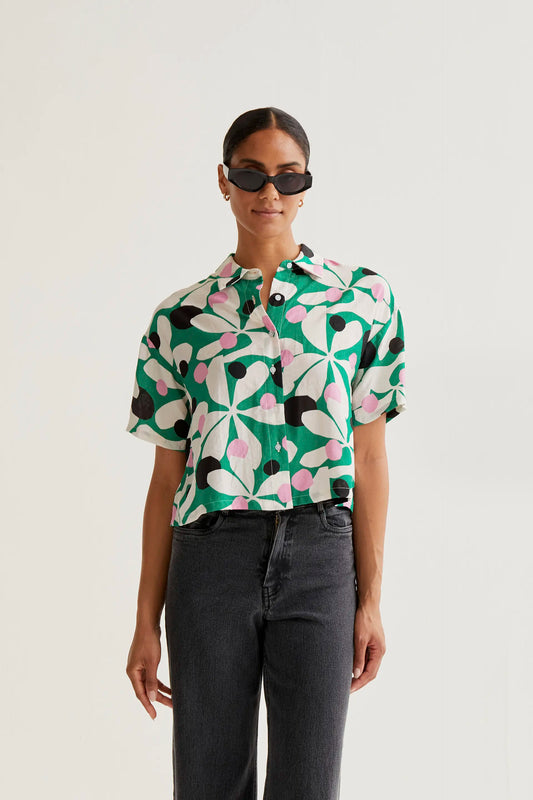 Camisa con estampado Hosta