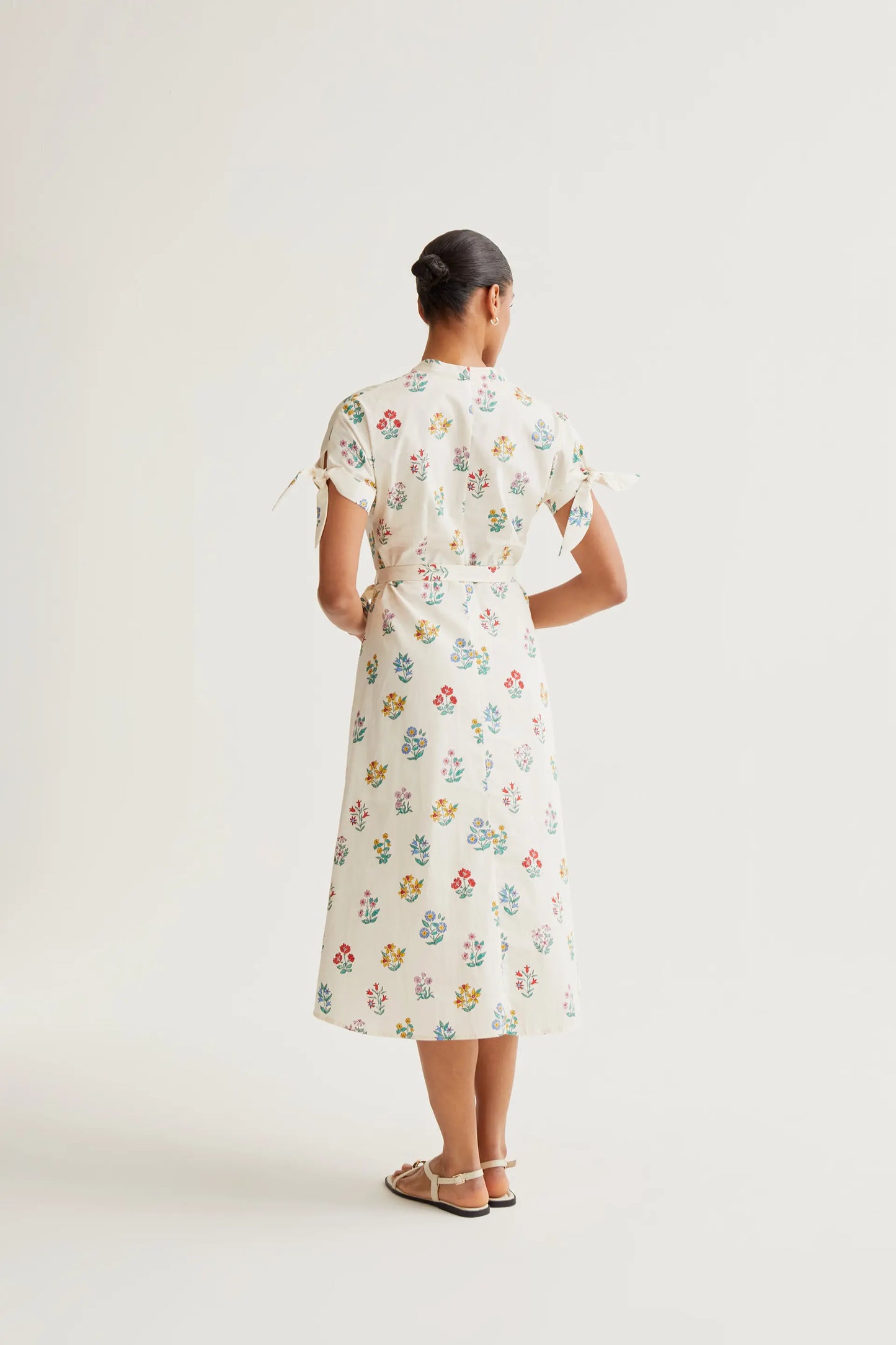 Abito midi con stampa giardiniere