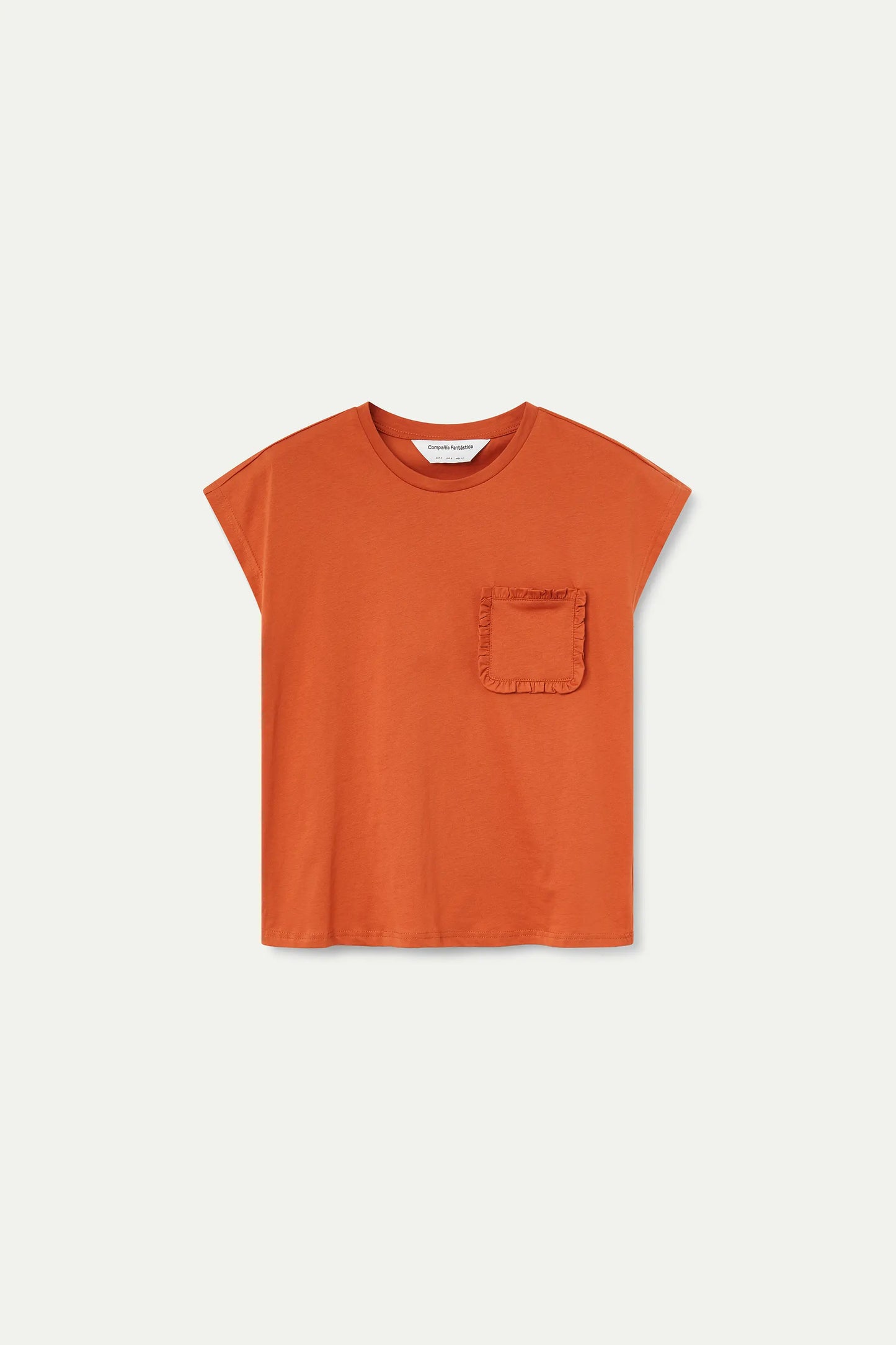 Basic 100% cotton brown t-shirt