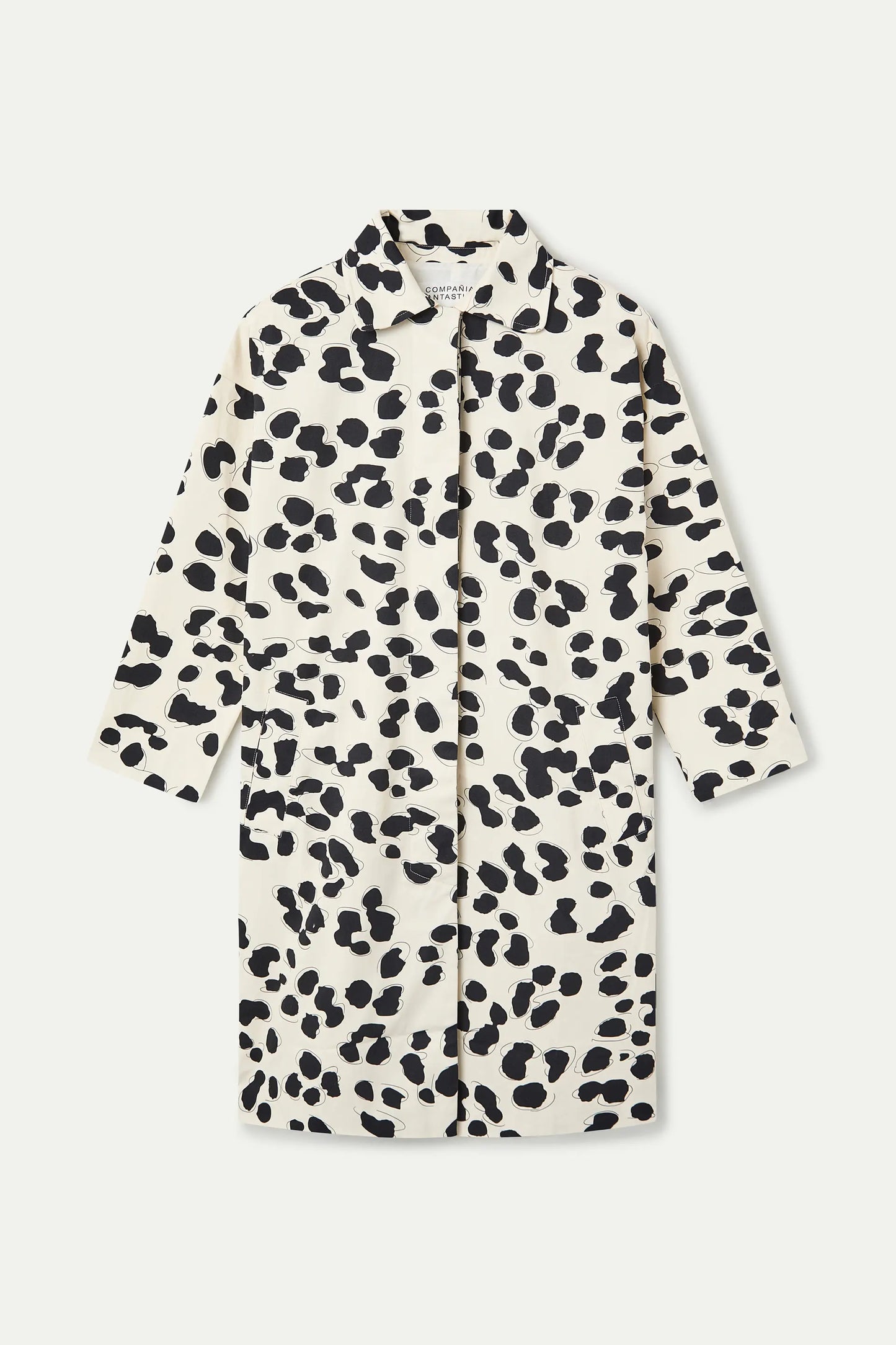 100% cotton gabardine with Dalmatian print