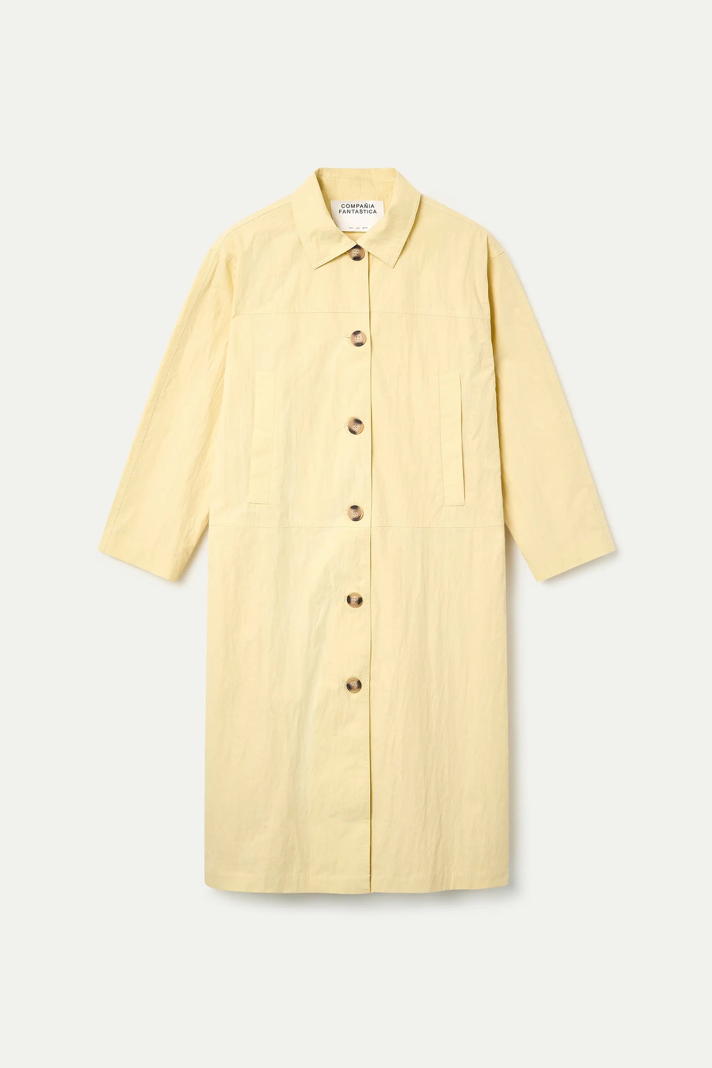 Light yellow trench coat