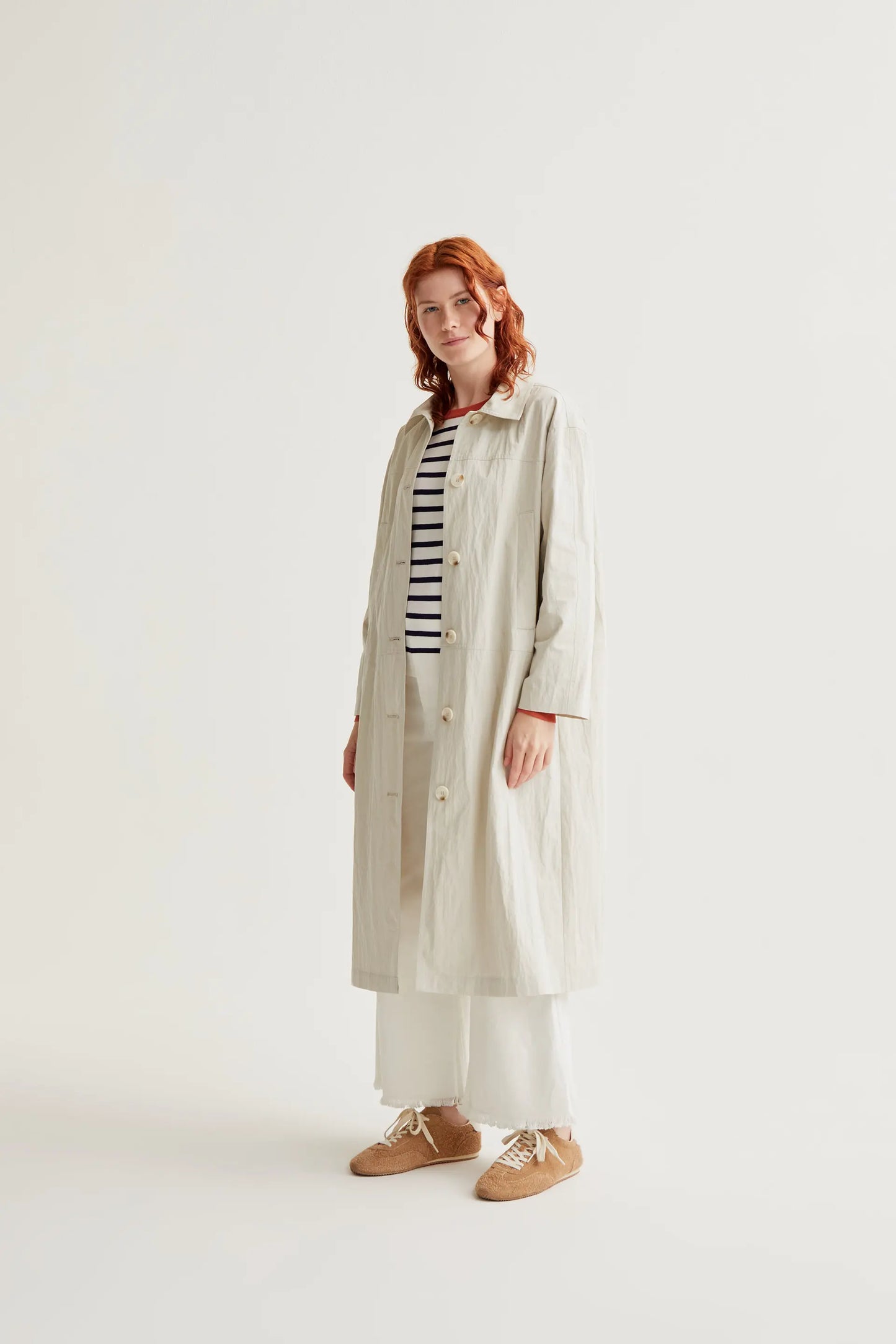 Off-white trench coat